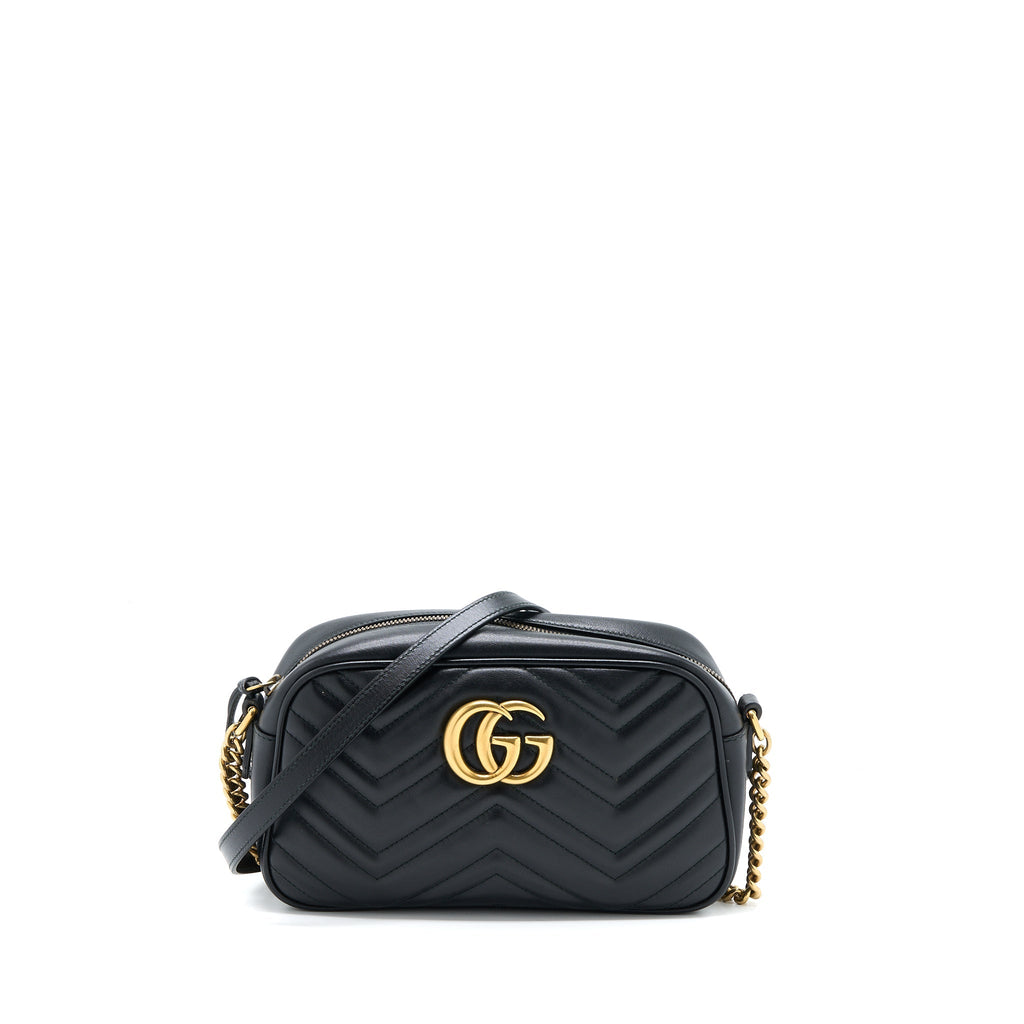 Gucci GG Marmont Camera Bag Black Brushed