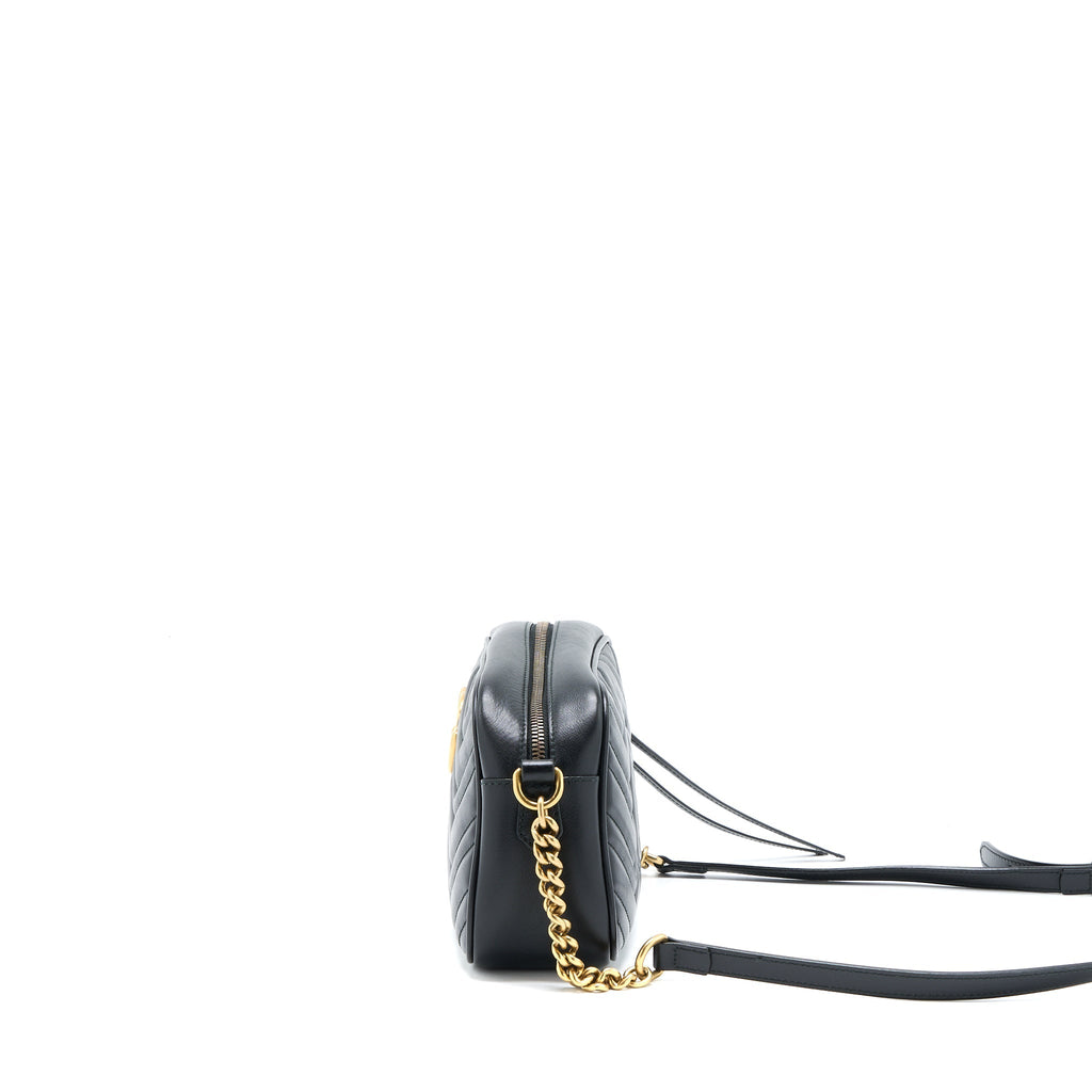 Gucci GG Marmont Camera Bag Black Brushed