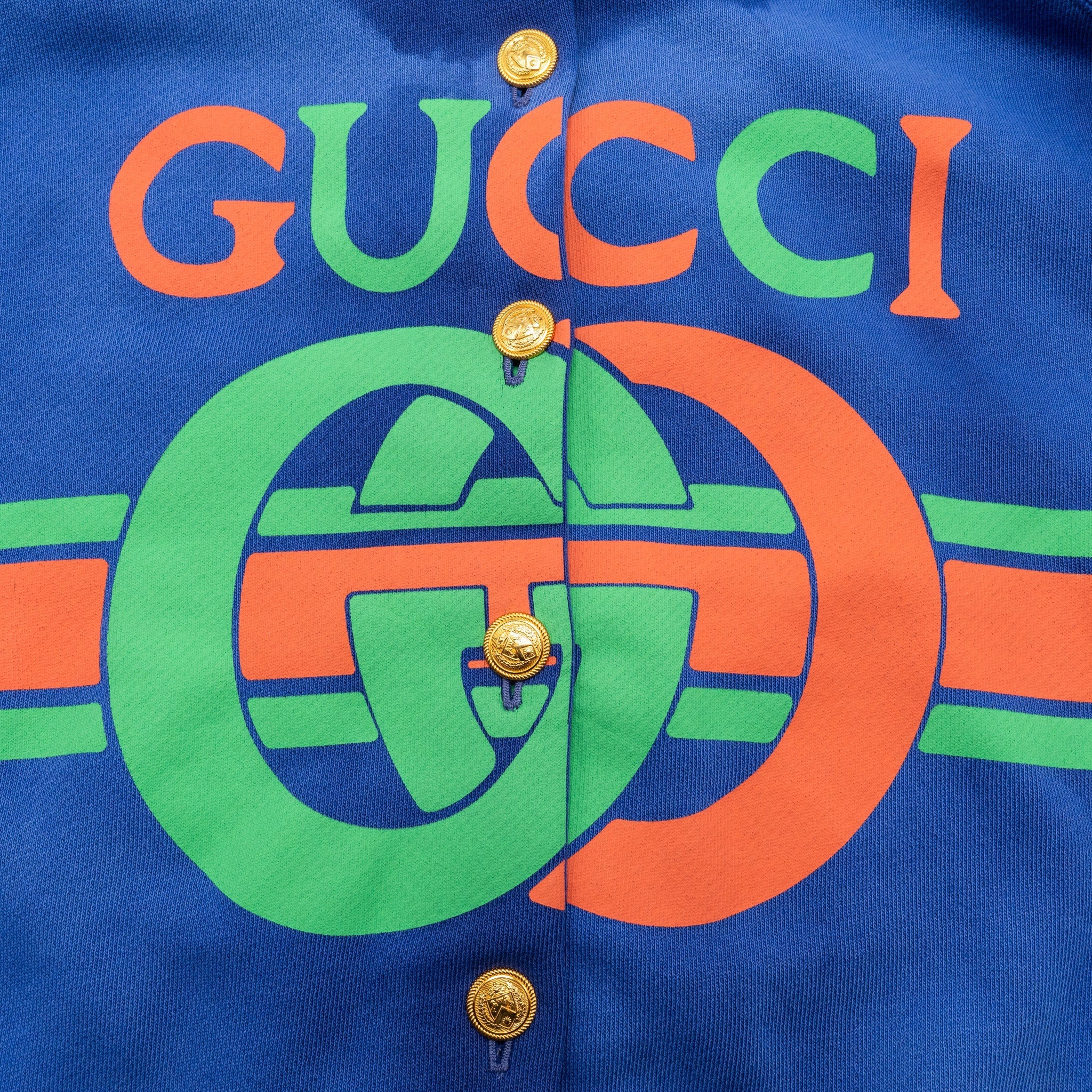 Gucci Size XS Oversized GG Logo igan/Jacket Cotton Multicolour