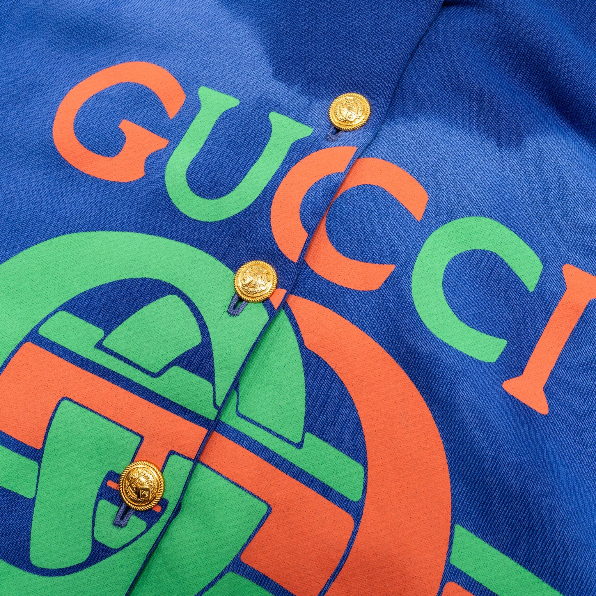 Gucci Size XS Oversized GG Logo igan/Jacket Cotton Multicolour