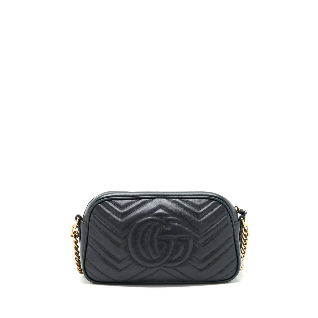 Gucci Marmont small matelasse shoulder bag black