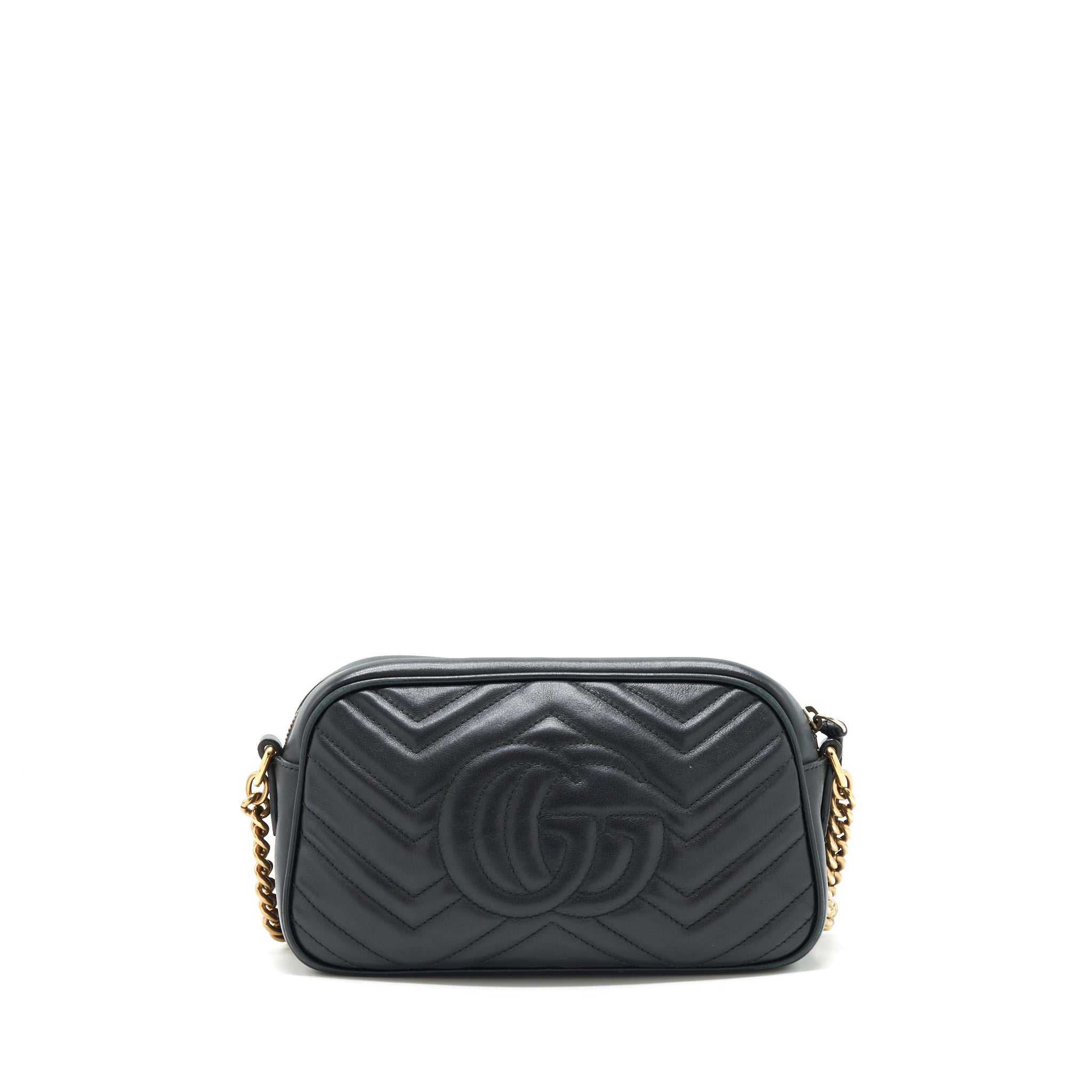 Gucci Marmont small matelasse shoulder bag black
