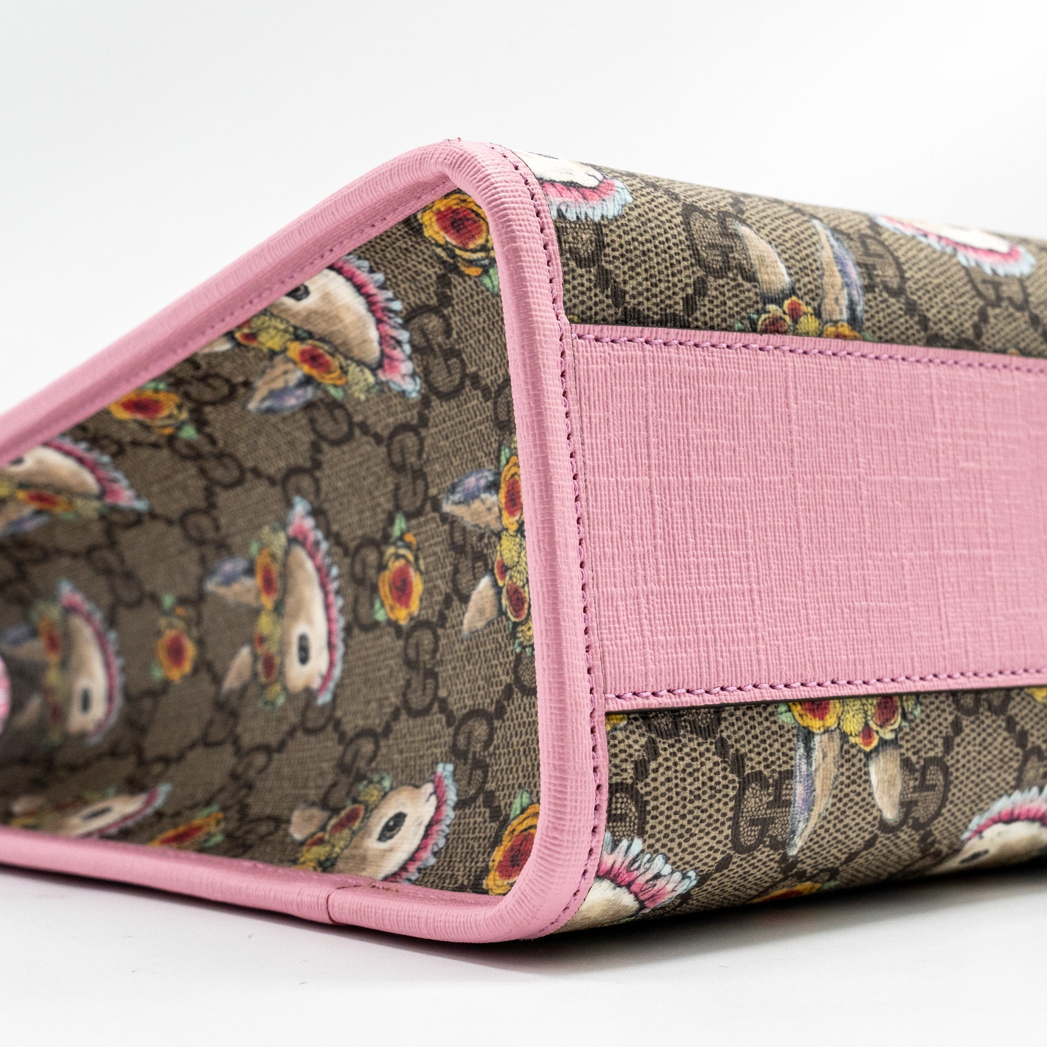 Gucci Children�s Yuko Higuchi Tote Bag GG Supreme Canvas/Leather Pink/Multicolour SHW