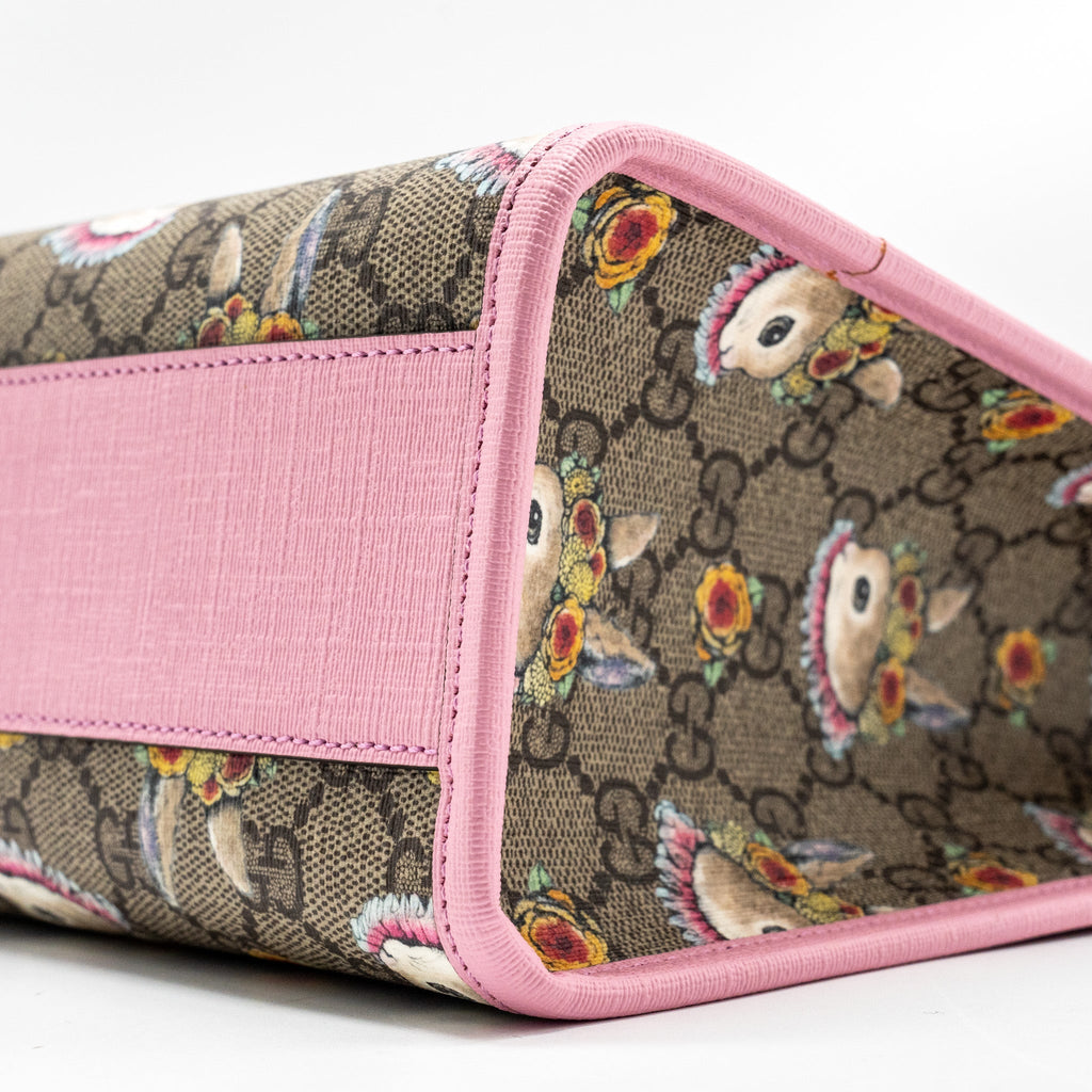 Gucci Children�s Yuko Higuchi Tote Bag GG Supreme Canvas/Leather Pink/Multicolour SHW