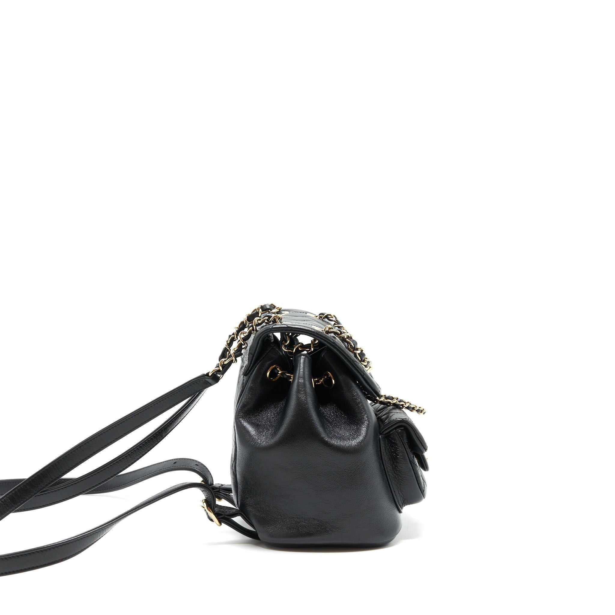 Chanel 22C mini Duma backpack calfskin Black L