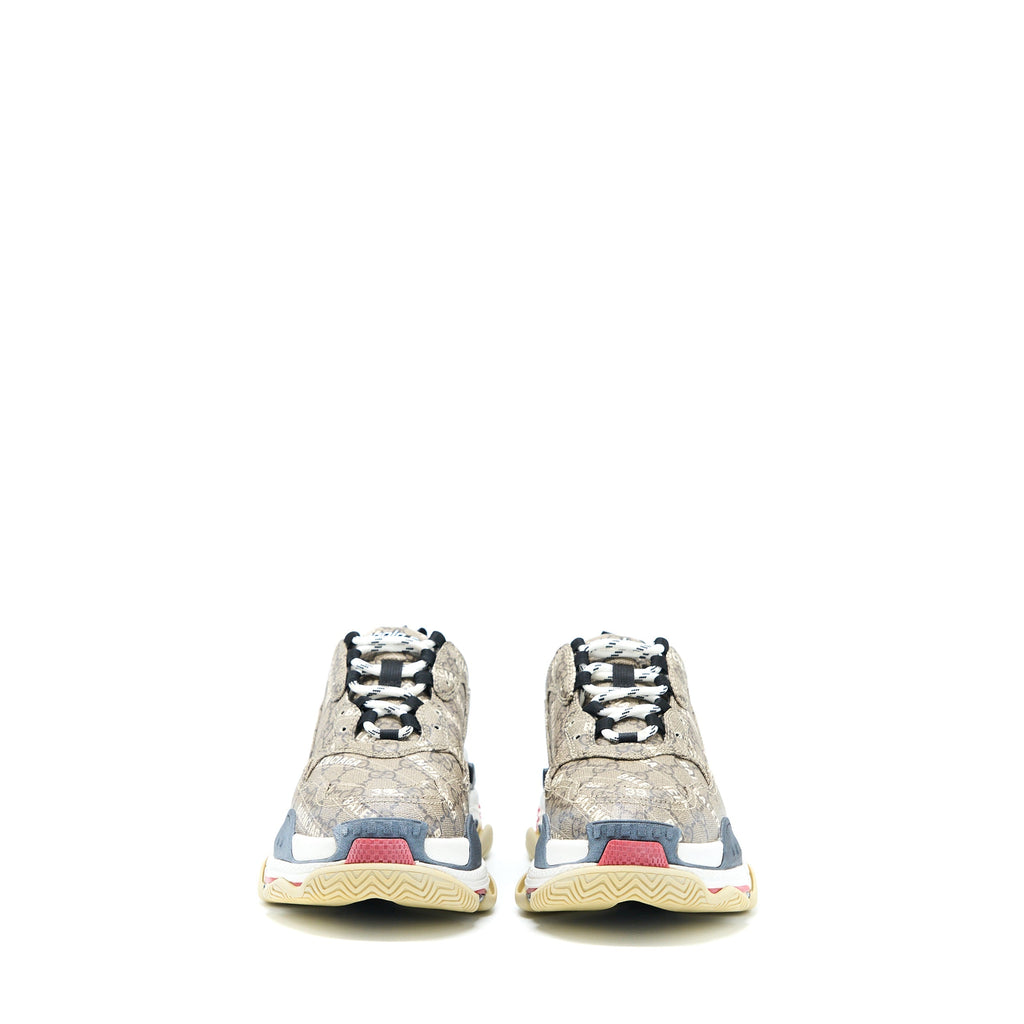 Gucci x Balenciaga Size 39 Triple S The Hacker Project Polyester/Rubber Multicolour