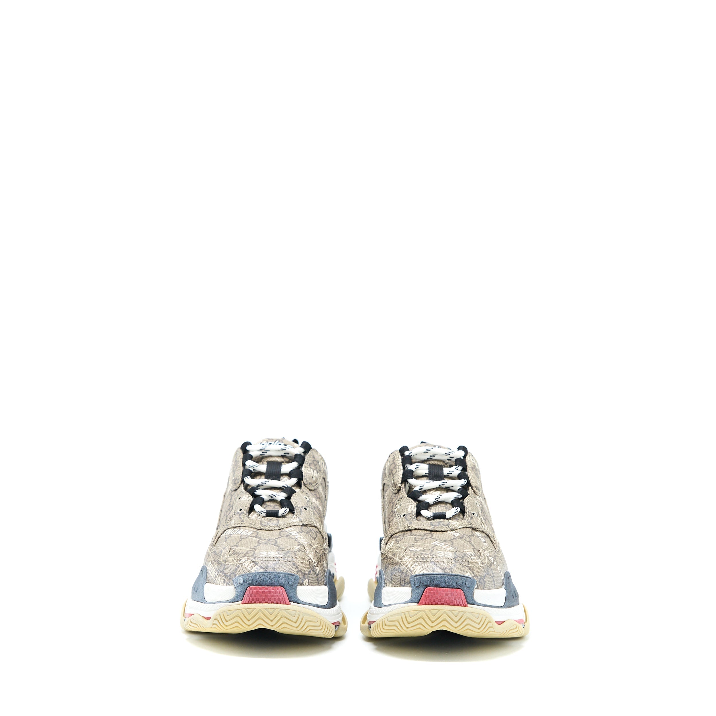 Gucci x Balenciaga Size 39 Triple S The Hacker Project Polyester/Rubber Multicolour