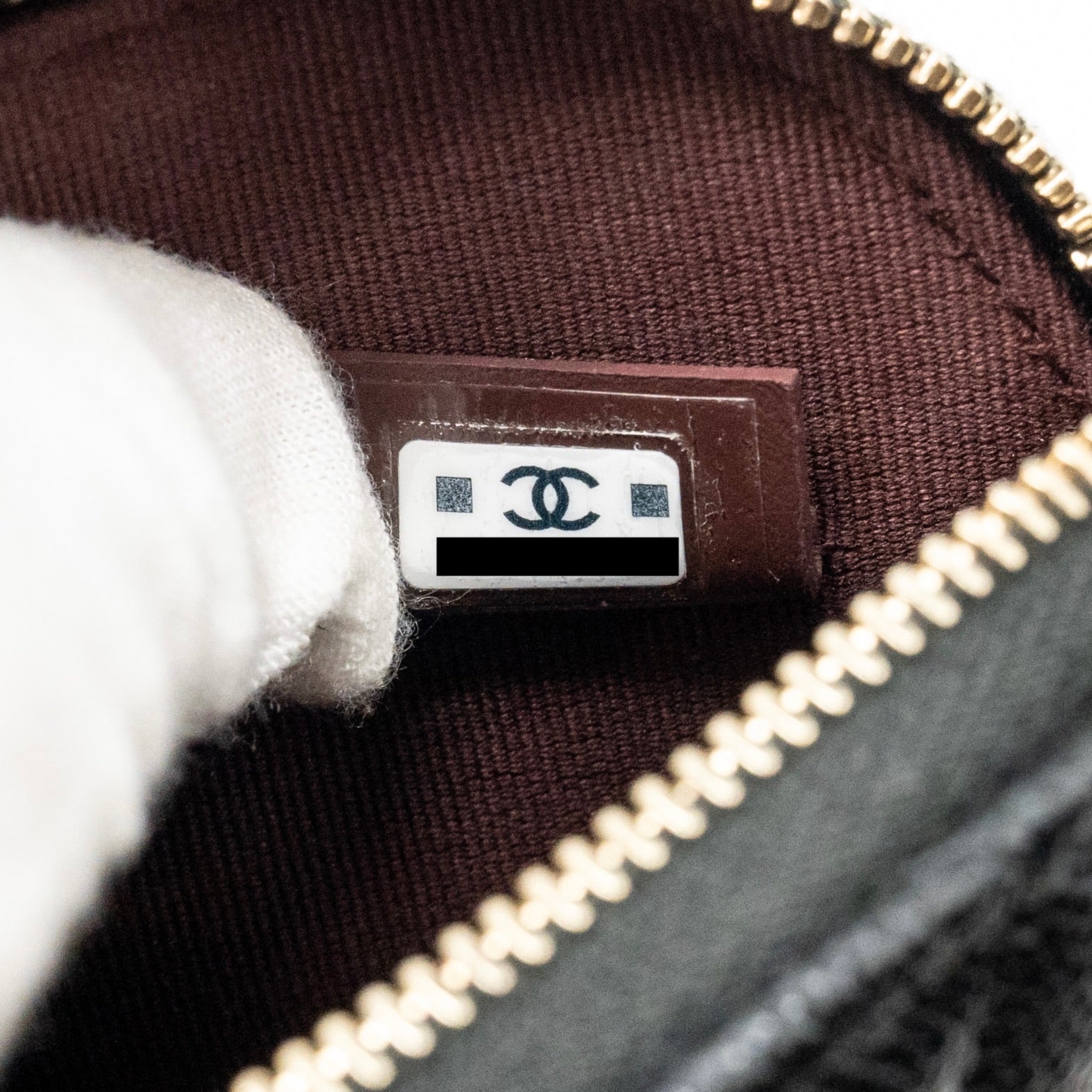 Chanel Classic CC Clutch with Chain Caviar Black L (Microchip)