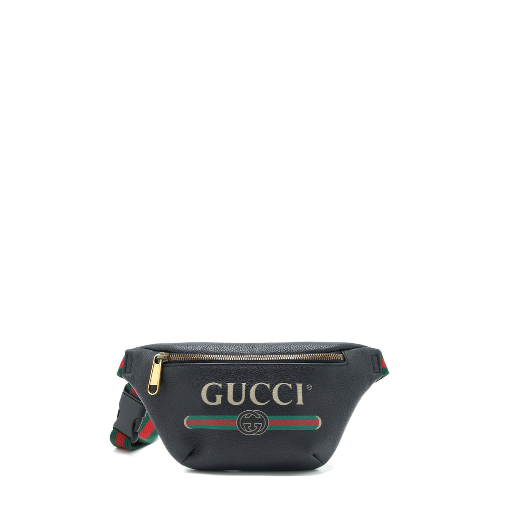 Gucci Mini Gucci Print Belt Bag Black
