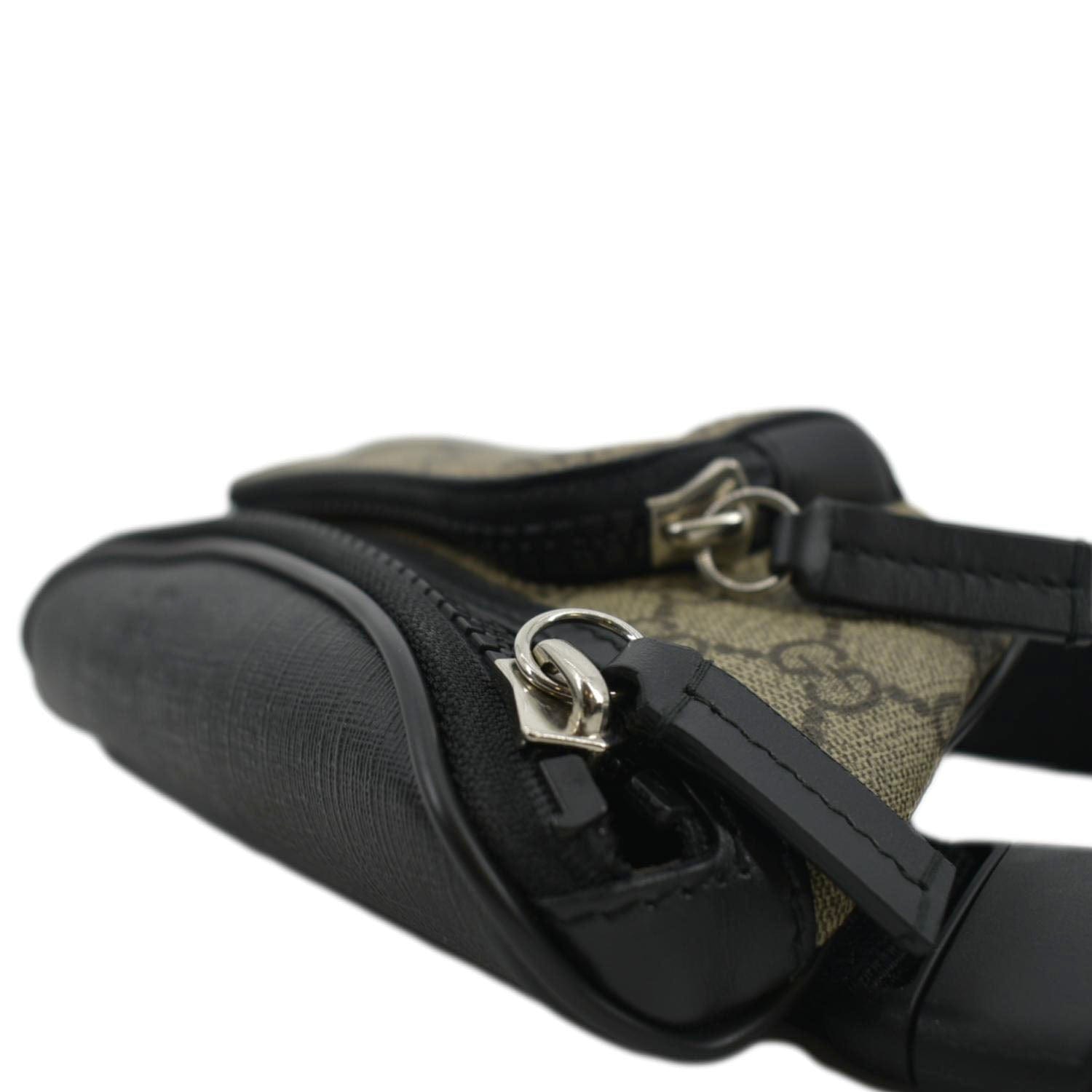 GUCCI GG Supreme Canvas Belt Bag Black 450946