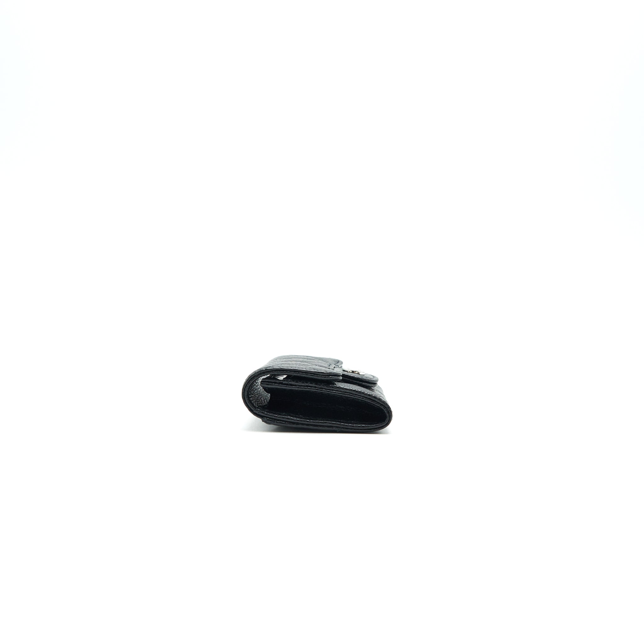 CHANEL Classic  Holder Grained Calfskin  Black