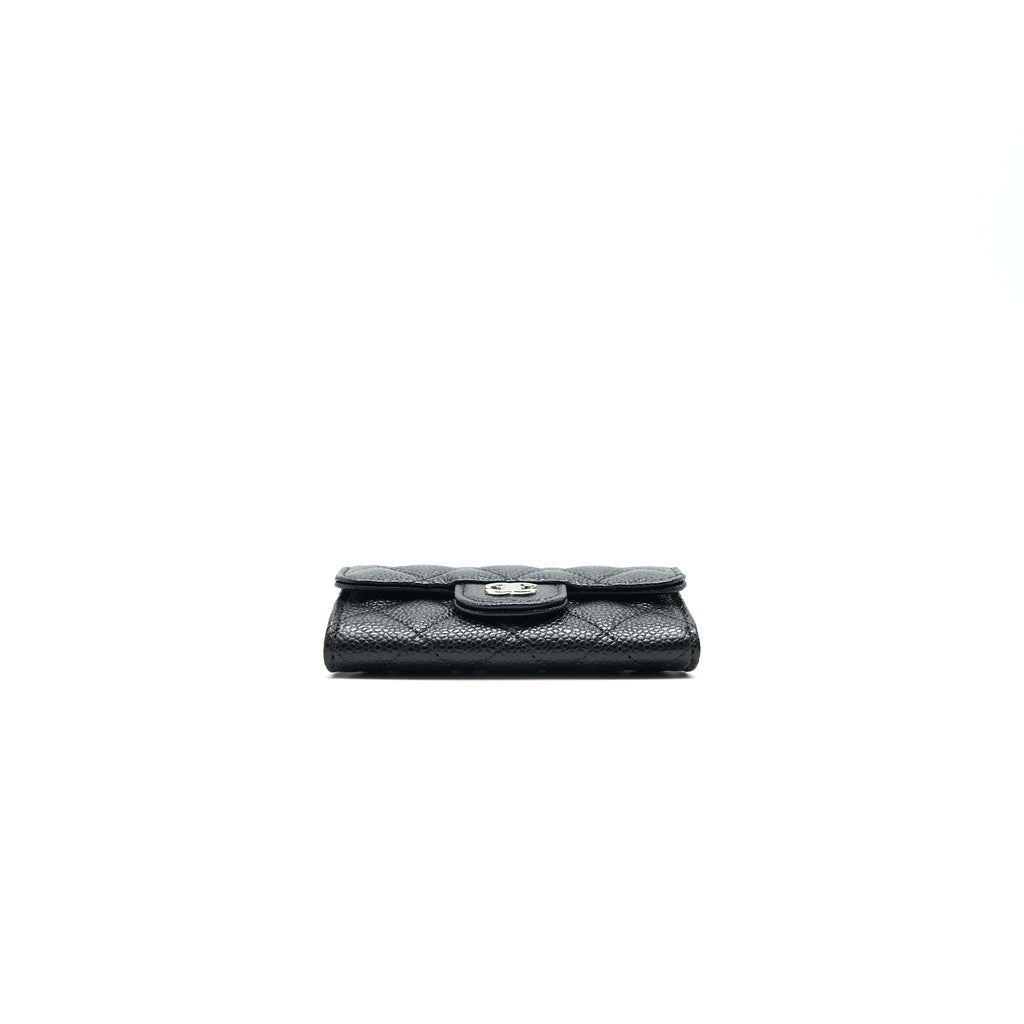 CHANEL Classic  Holder Grained Calfskin  Black