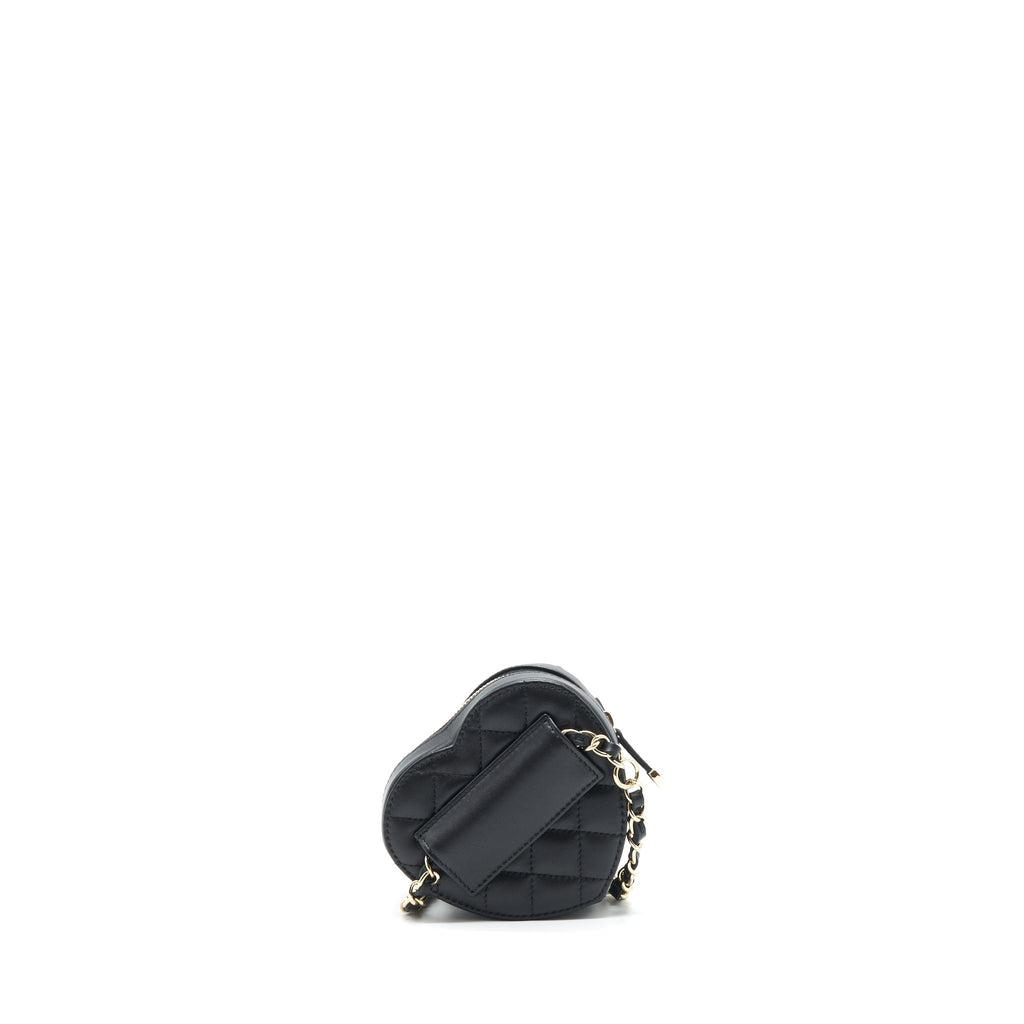 Chanel 22S Heart Belt Bag Lambskin Black L