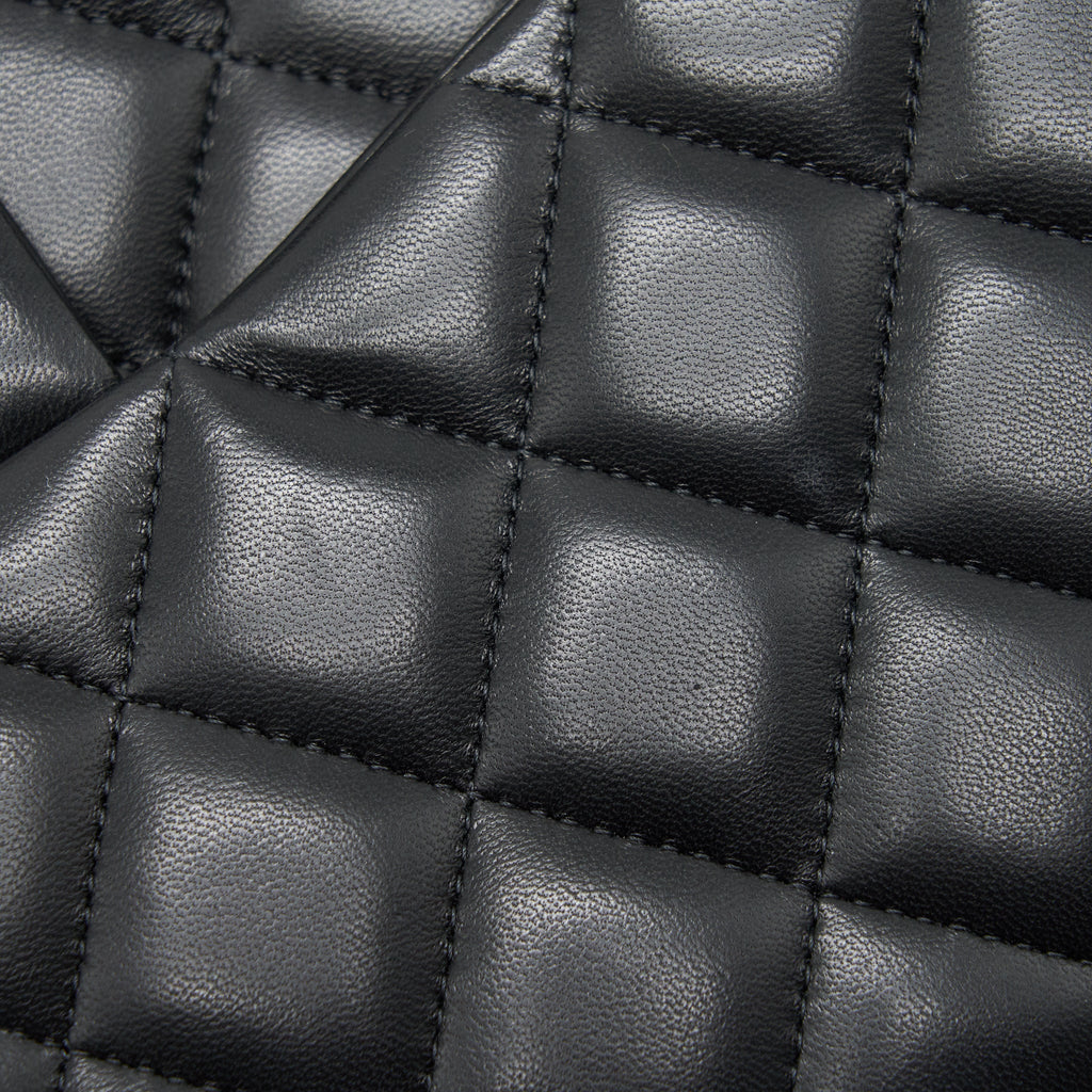 Chanel Classic Double Flap Jumbo Bag Lambskin Black