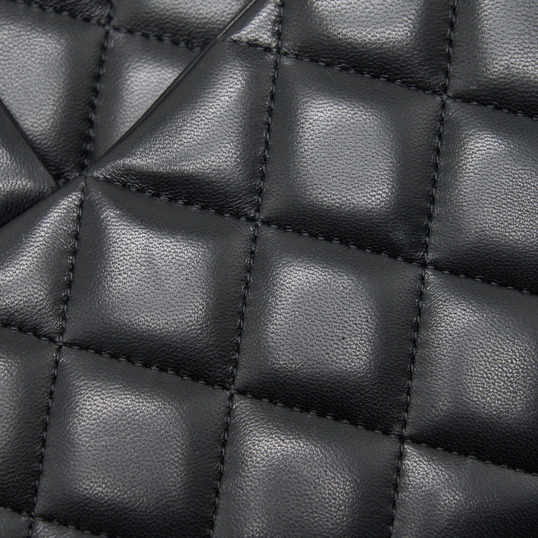 Chanel Classic Double Flap Jumbo Bag Lambskin Black