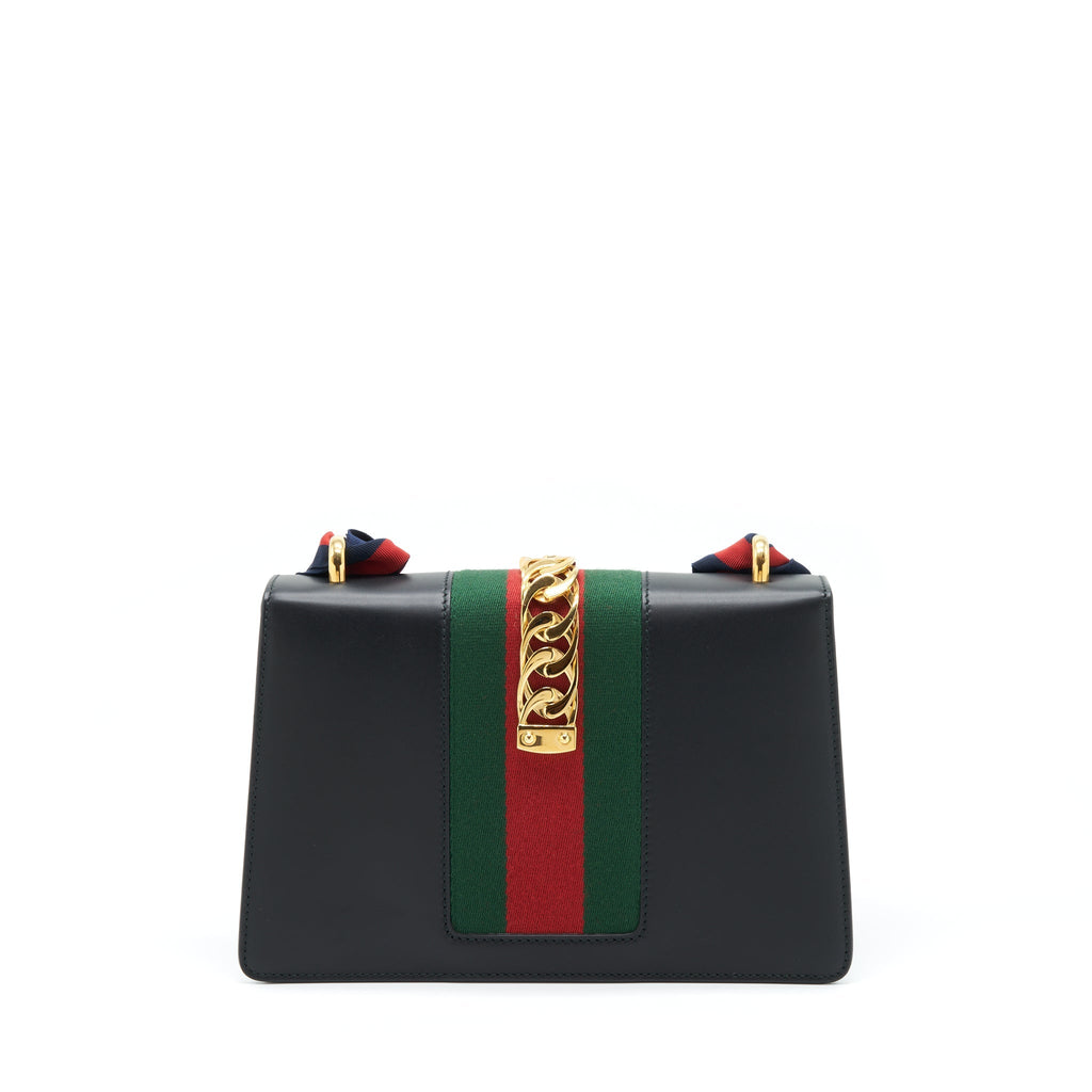 Gucci Small Sylvie Shoulder Bag Black