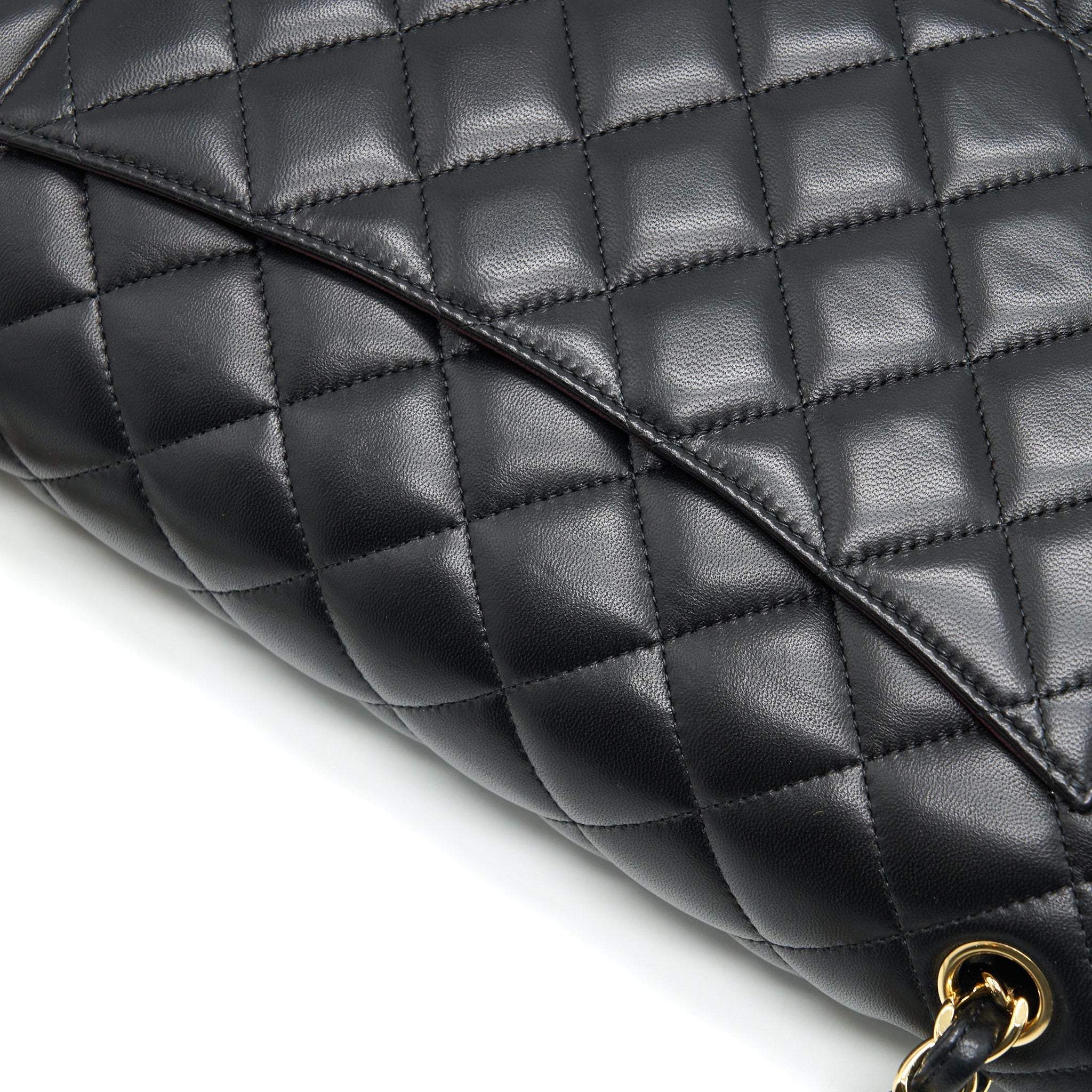 Chanel Classic Double Flap Jumbo Bag Lambskin Black