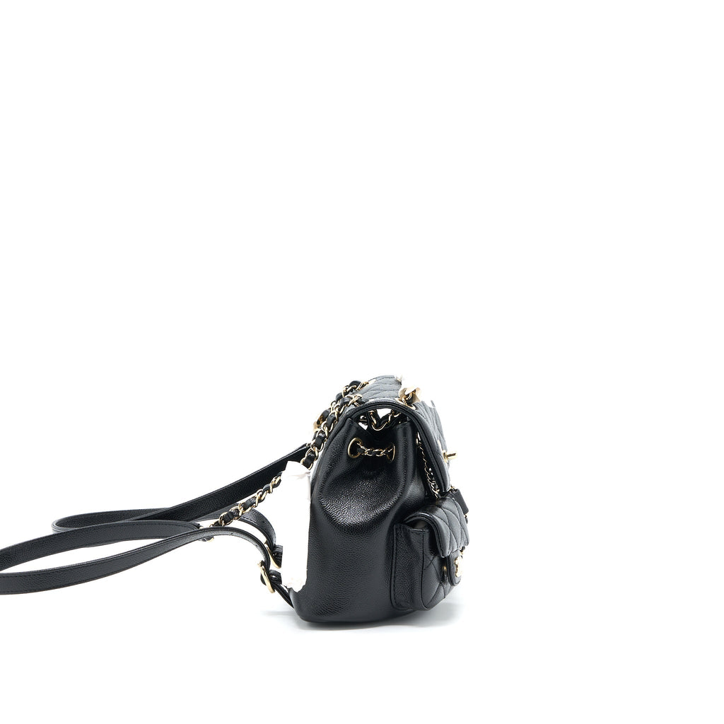 Chanel 23P Mini Triple Pack Backpack Caviar Black L (Microchip)