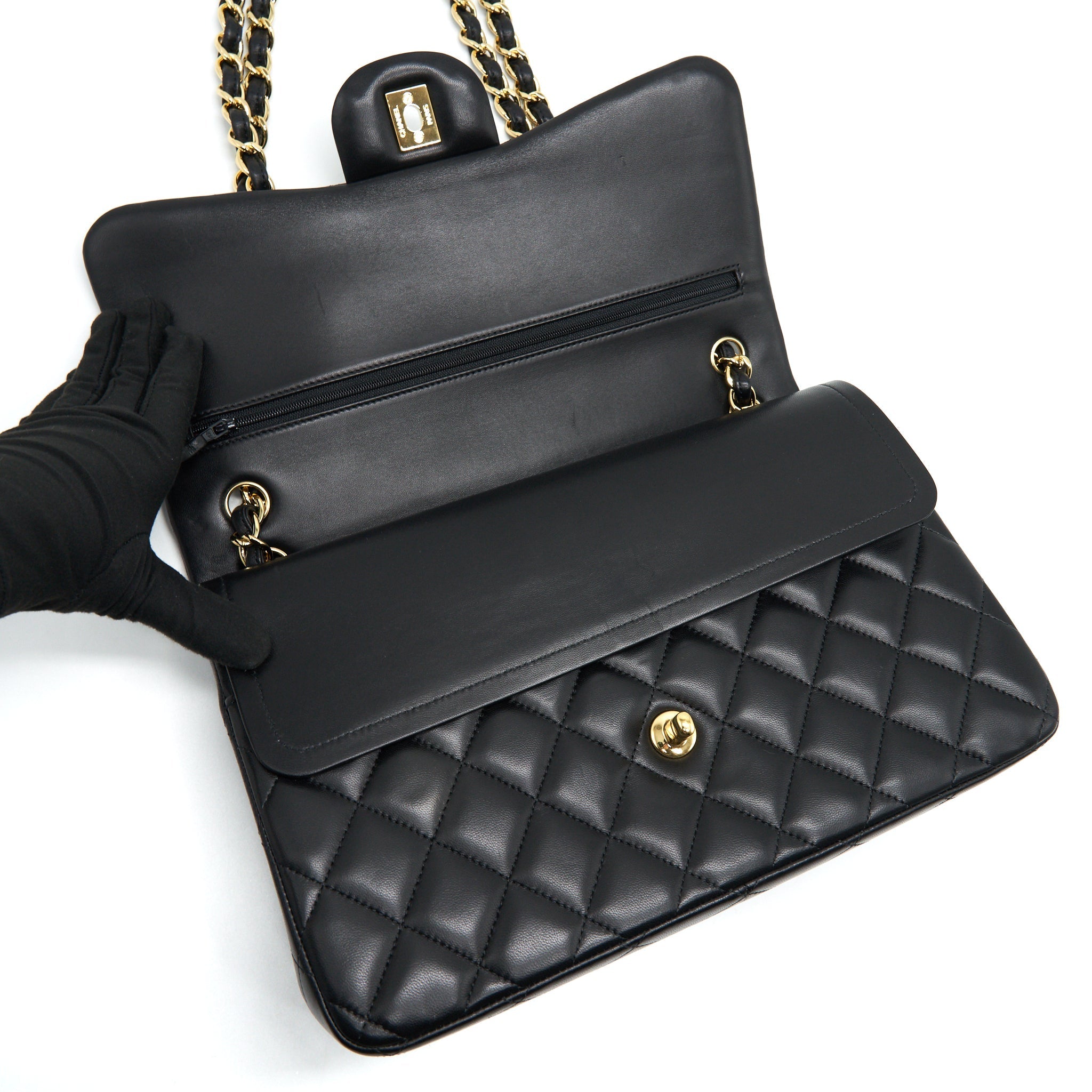 Chanel Classic Double Flap Jumbo Bag Lambskin Black