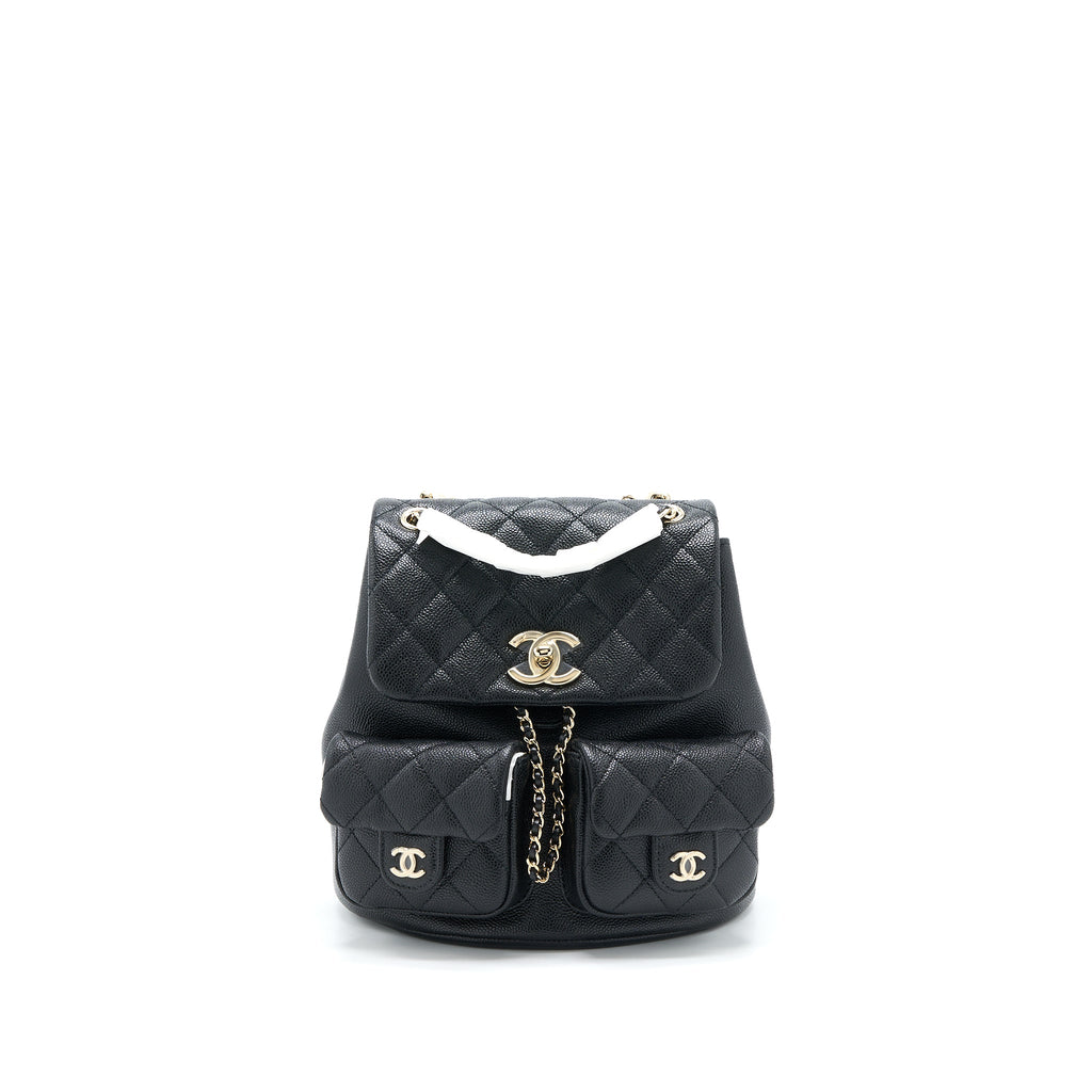 Chanel 23P Triple Pack Backpack Caviar Black L (Microchip)