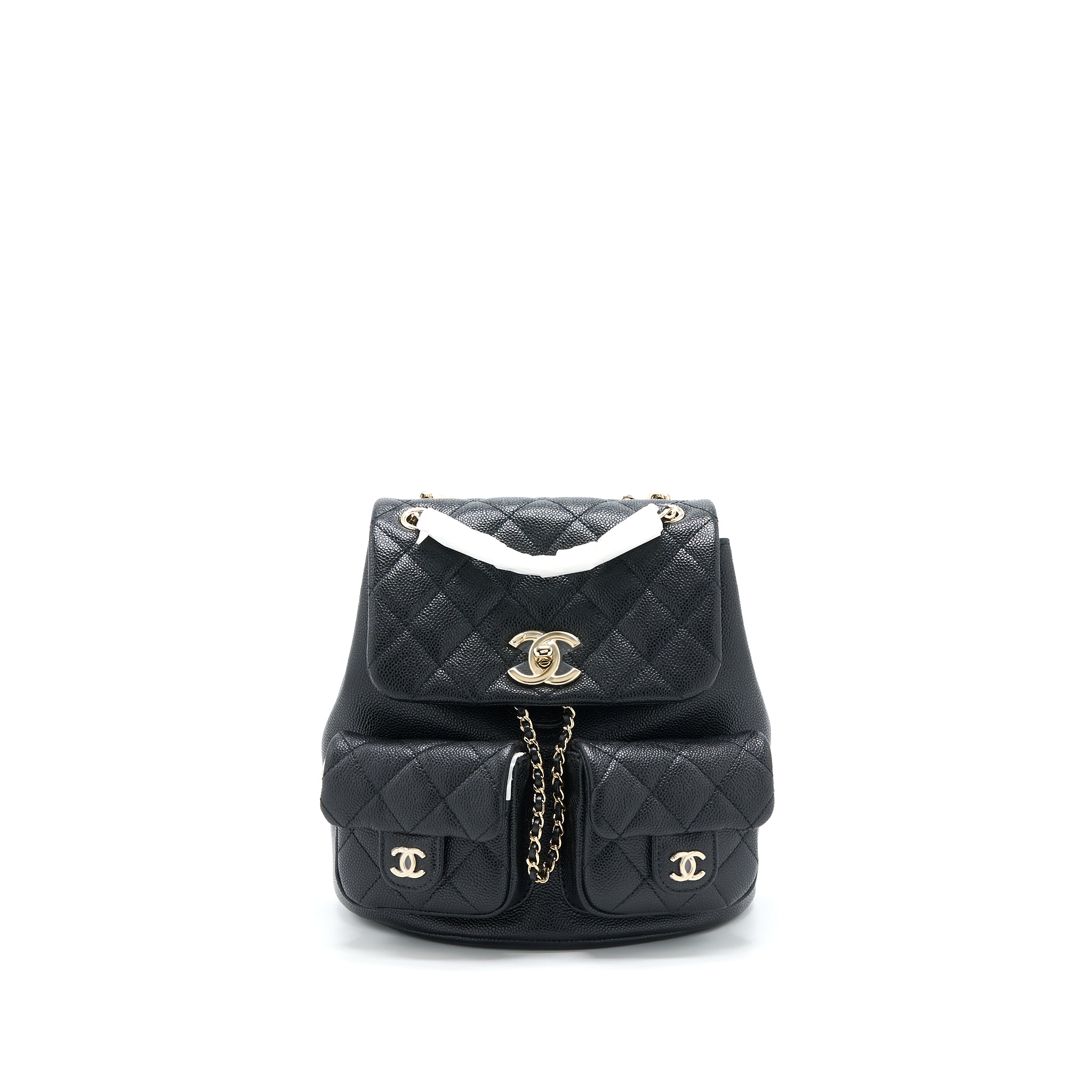 Chanel 23P Triple Pack Backpack Caviar Black L (Microchip)