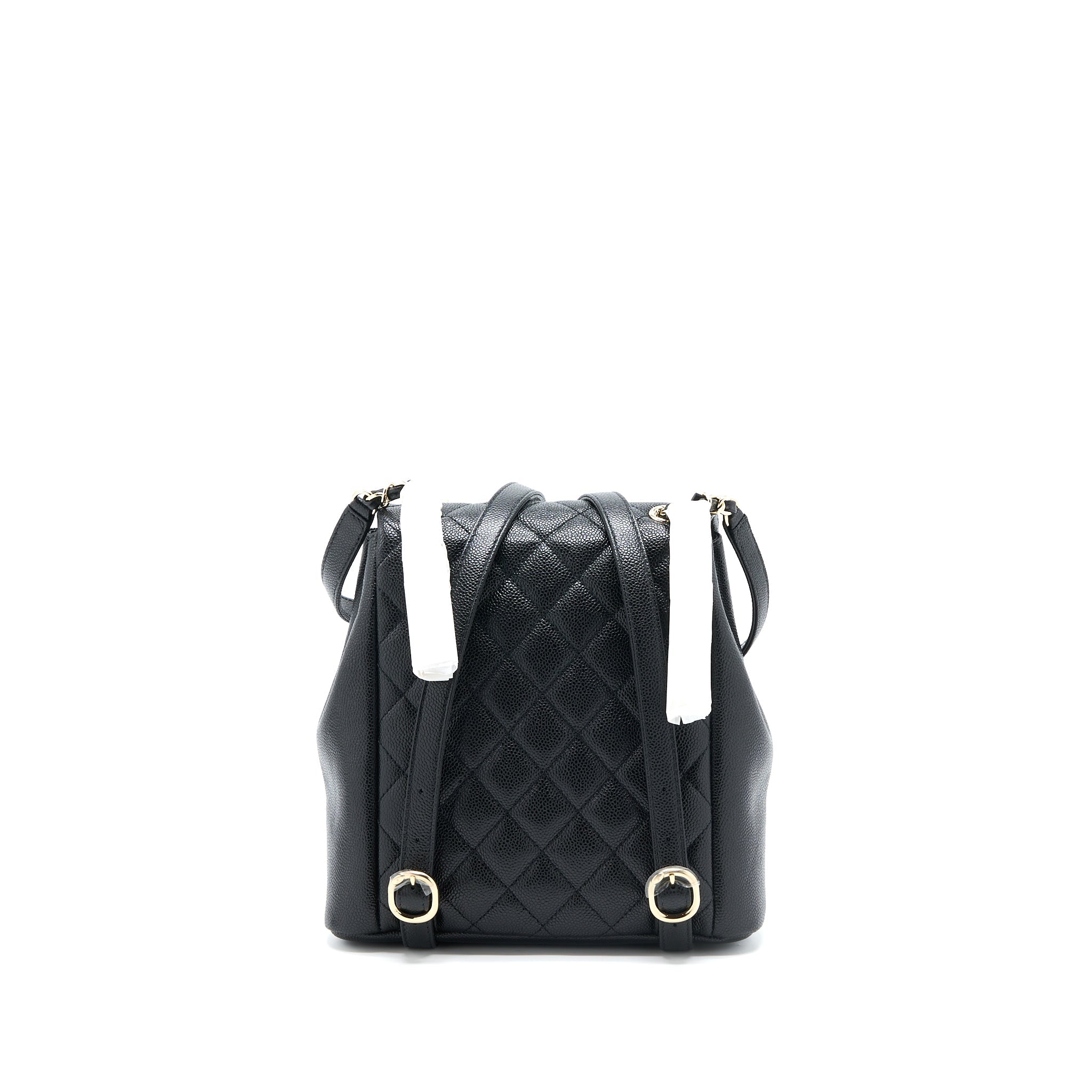 Chanel 23P Triple Pack Backpack Caviar Black L (Microchip)