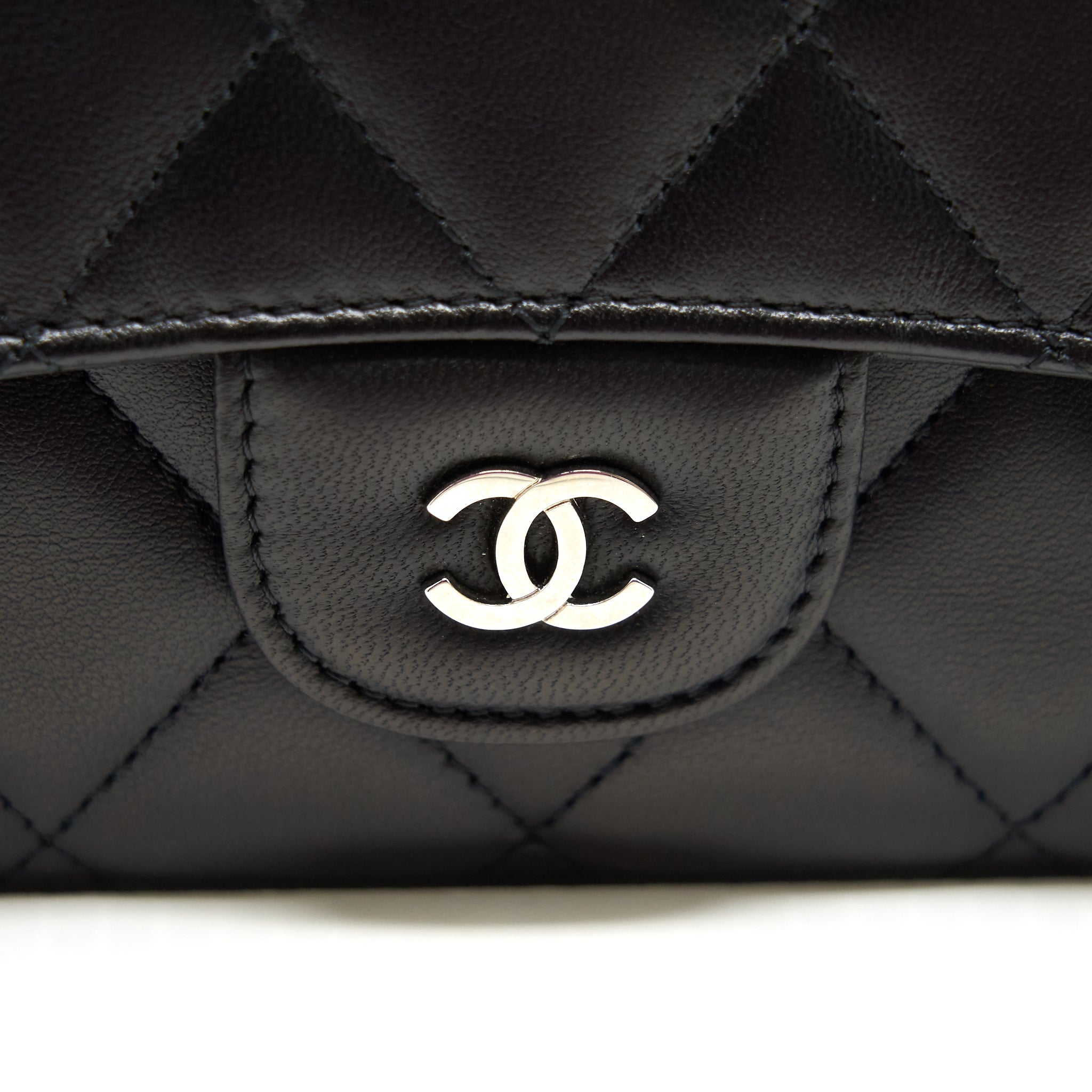 Chanel Classic Flap Wallet Lambskin Black