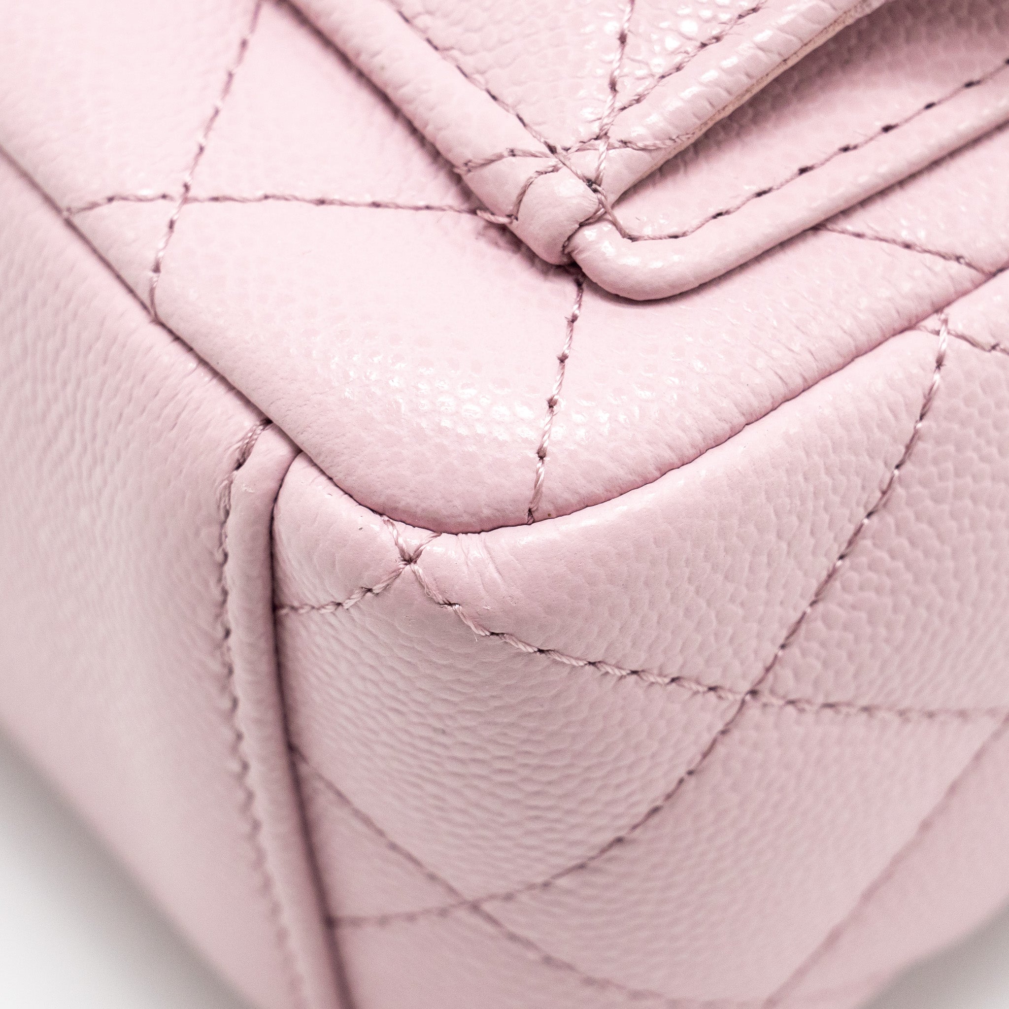 Chanel 24p Classic Mini Backpack Shiny Grained Calfskin Light Purple L (Microchip)