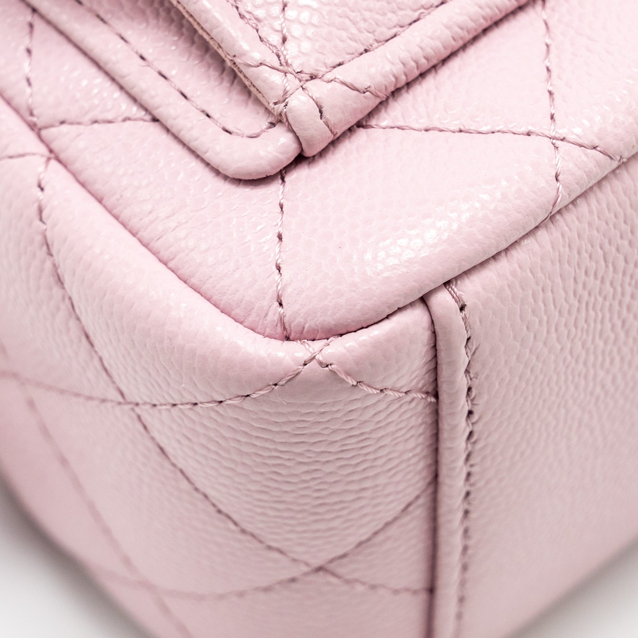 Chanel 24p Classic Mini Backpack Shiny Grained Calfskin Light Purple L (Microchip)