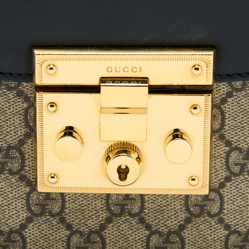 Gucci Web Padlock Crossbody Bag