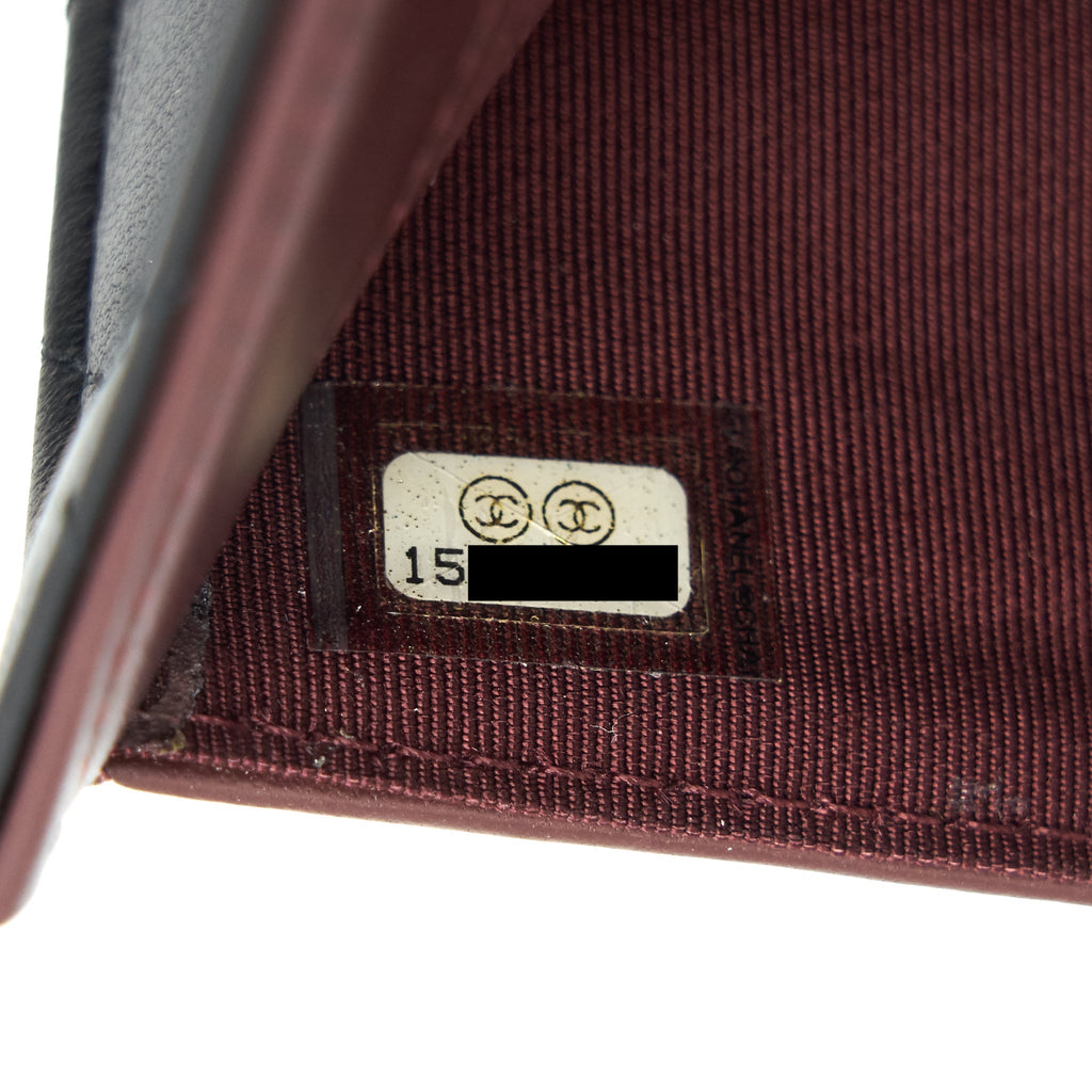 Chanel Classic Flap Wallet Lambskin Black