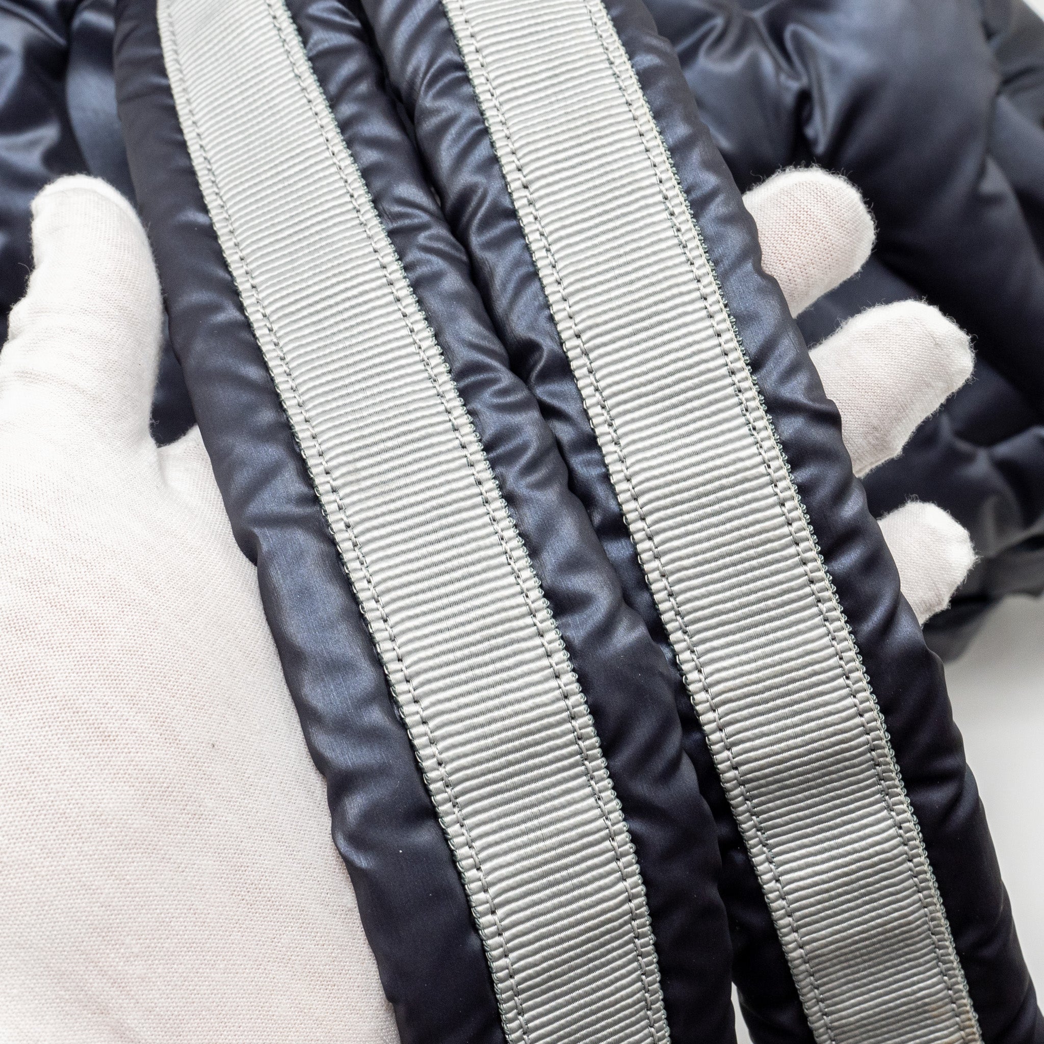 Chanel Doudone Padded Backpack Nylon Dark Grey