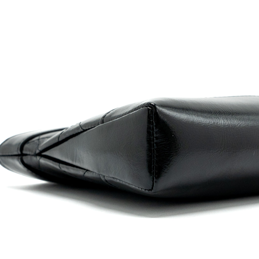 Chanel 24C mini 31 clutch with chain shiny calfskin black L (microchip)