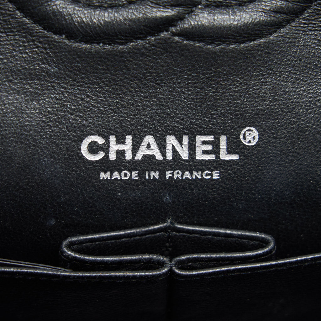 Chanel Patent Leather Medium Classic Double Flap bag Black