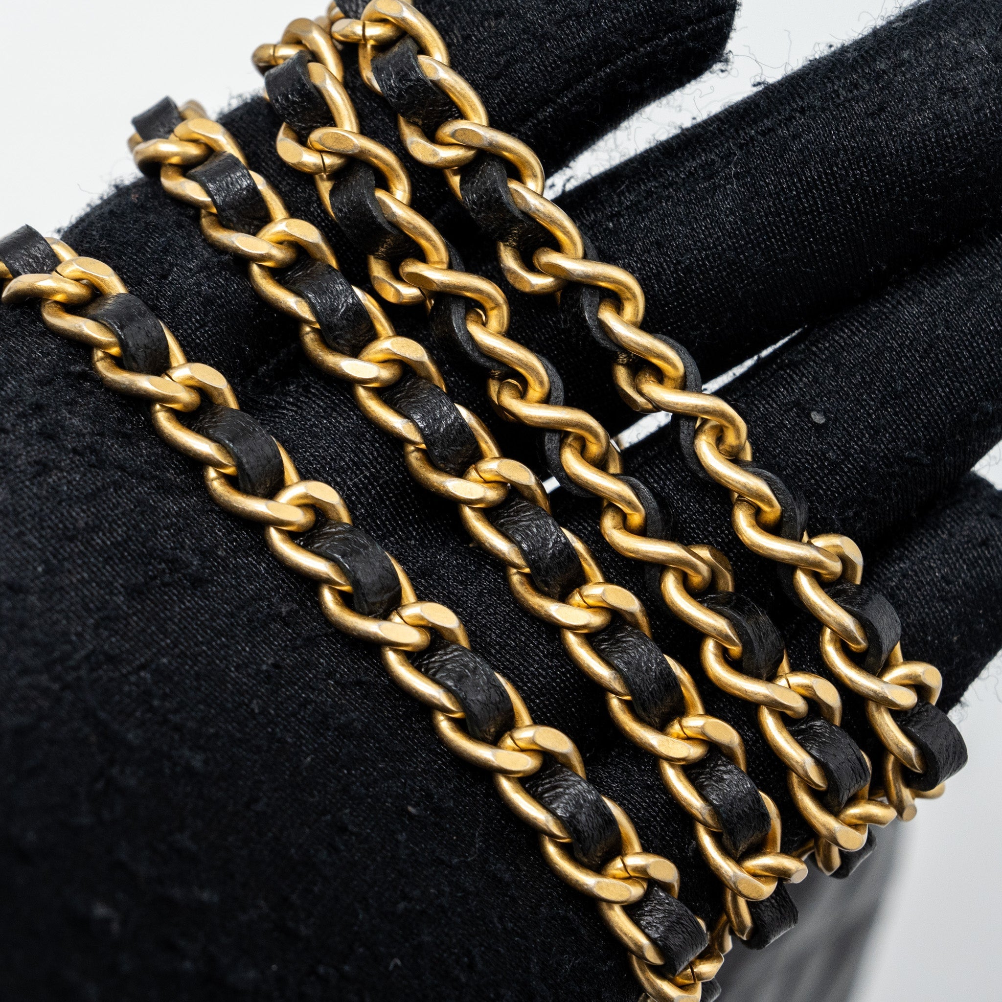 Chanel Limited Edition Charm Round Clutch With Chain Lambskin Black