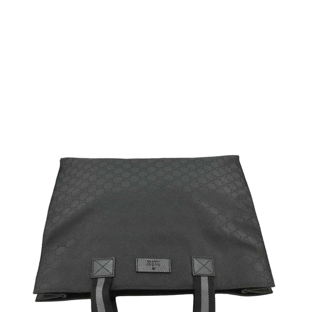 GUCCI GG Supreme Nylon Tote Bag Black 449178