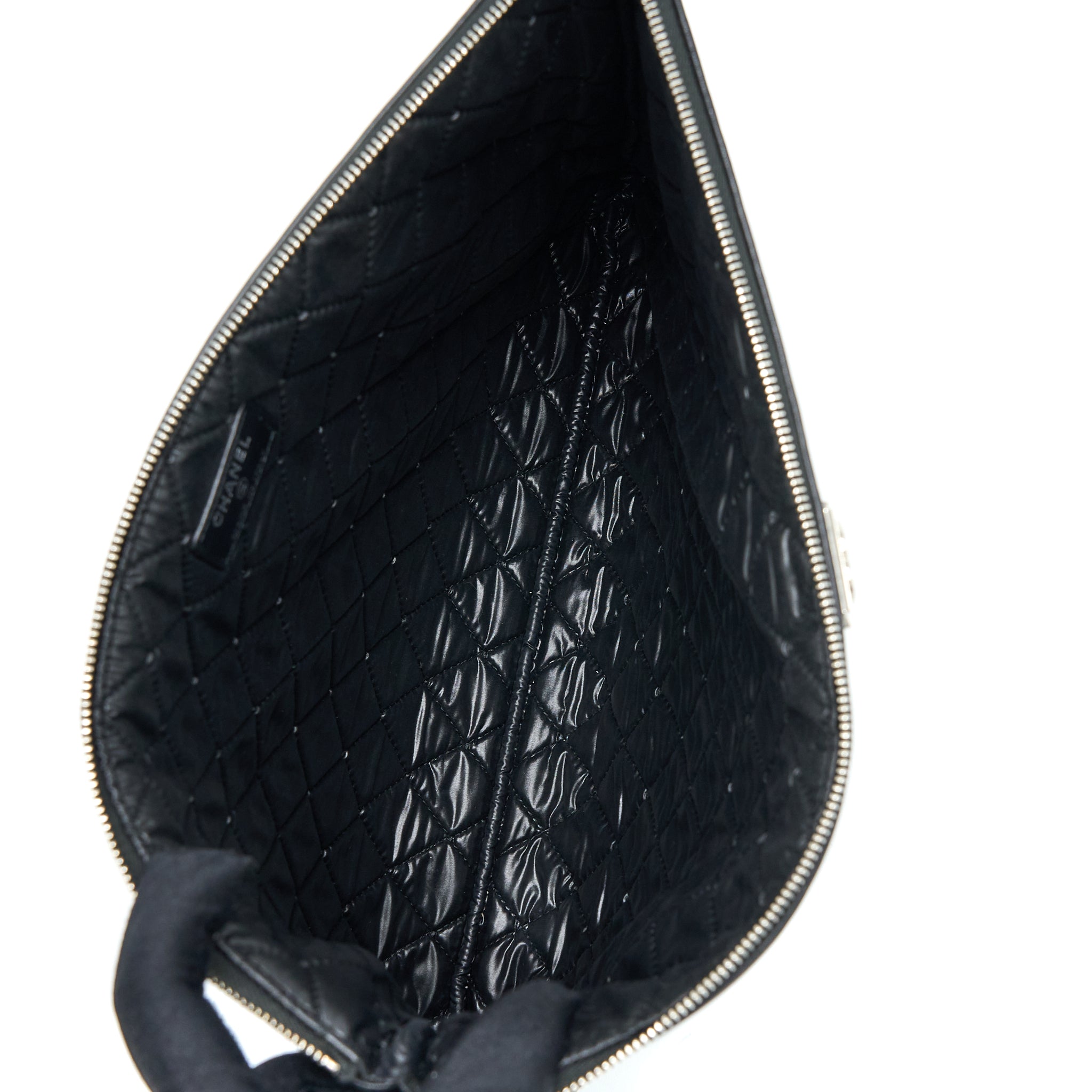 Chanel Boy Clutch Lambskin Black