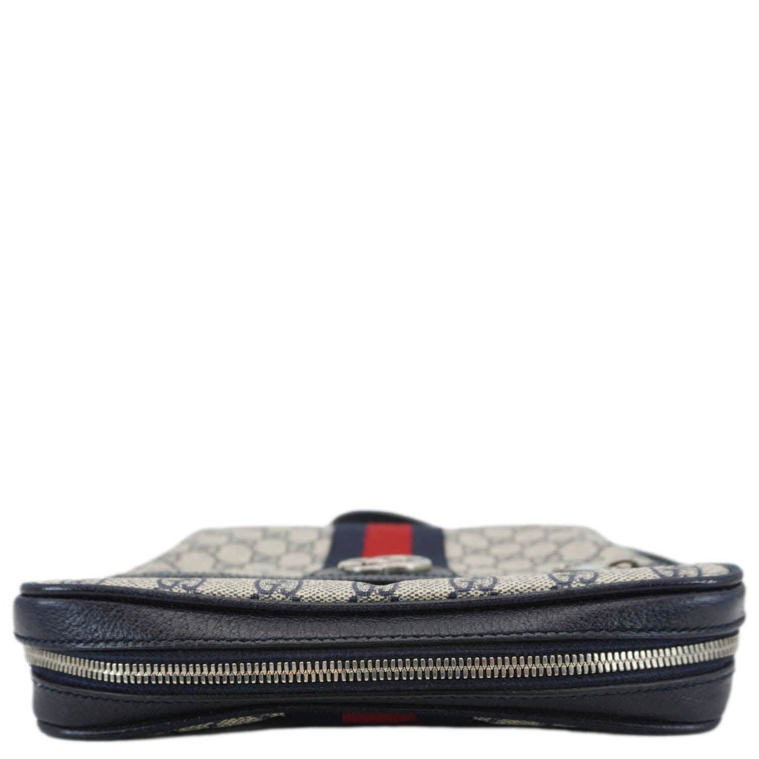 GUCCI Ophodia Small GG Supreme Canvas Messenger Bag Blue 547926