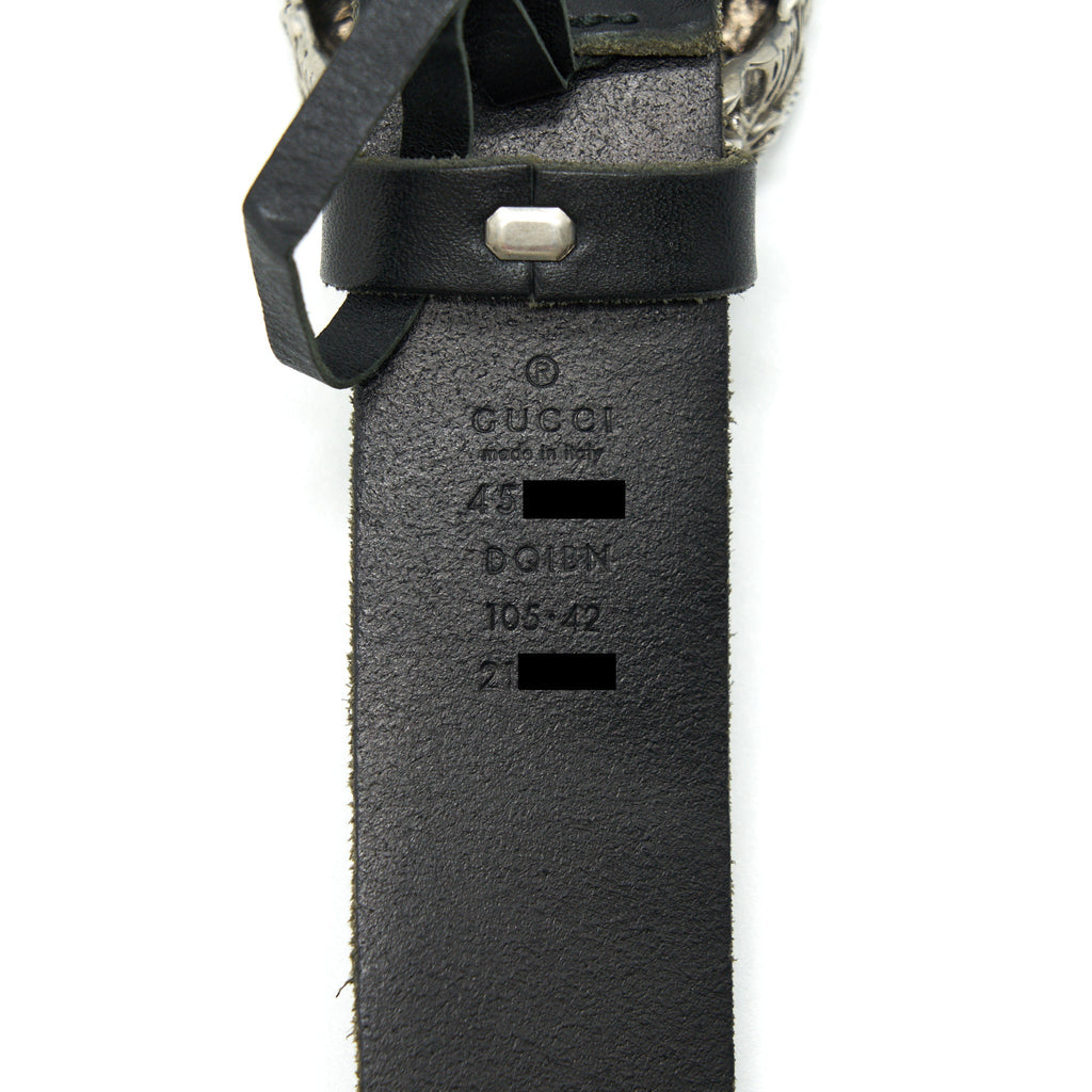 GUCCI 105cm Men�s Dionysus Leather Belt In Black