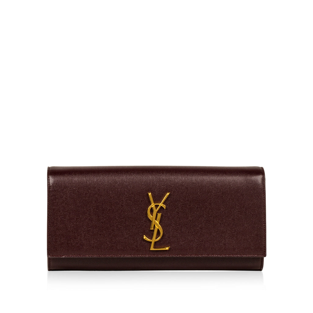 Saint Laurent Purple Monogram Clutch