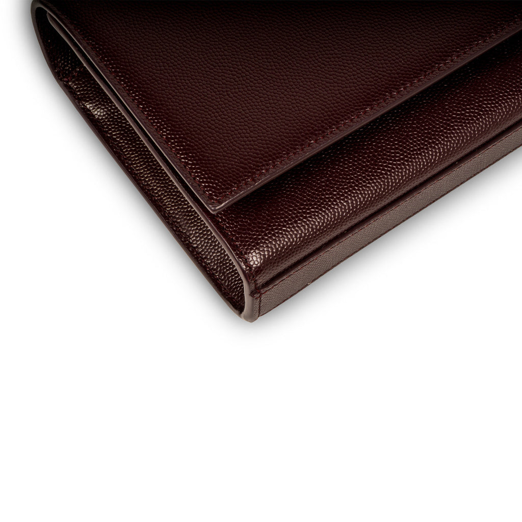 Saint Laurent Purple Monogram Clutch