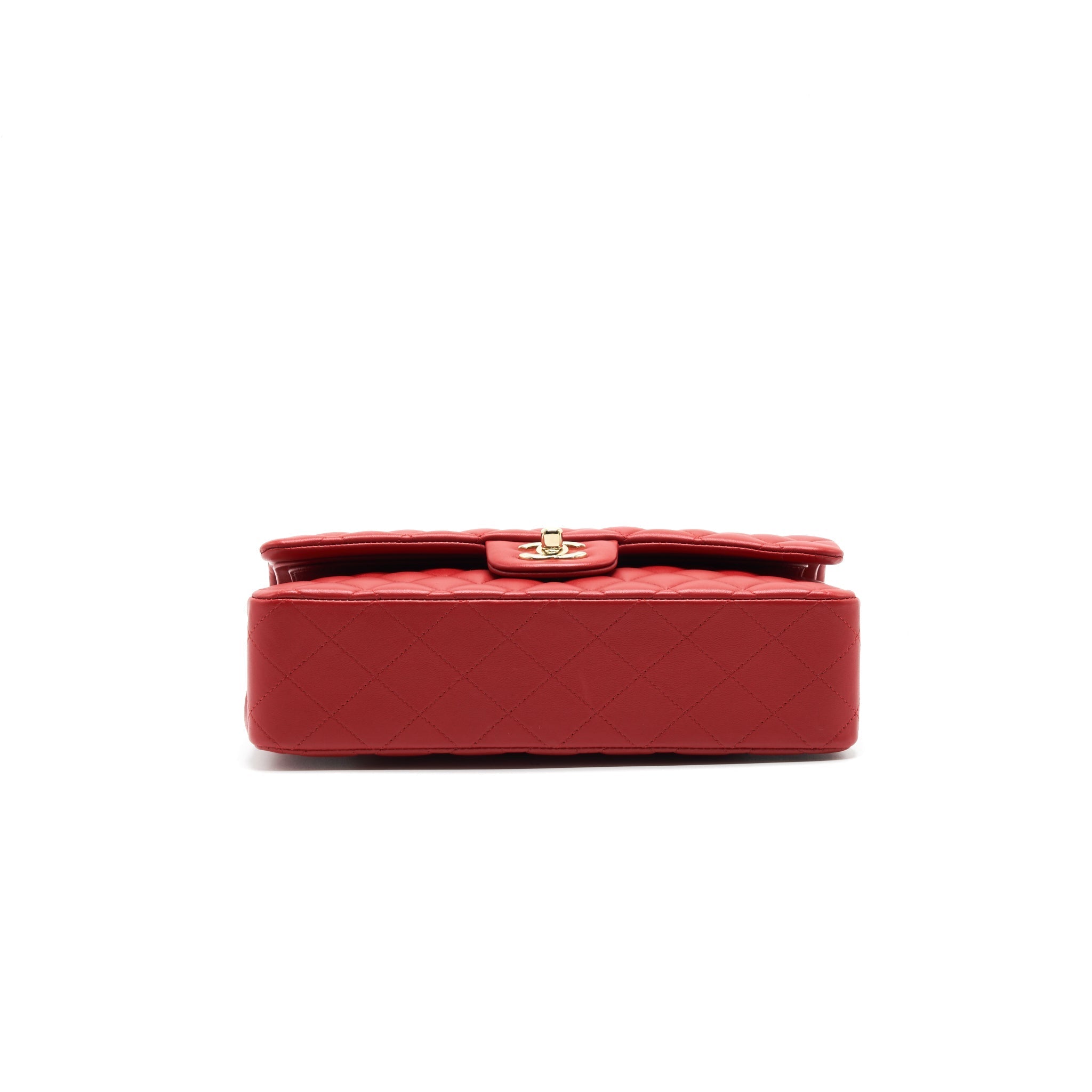 Chanel Medium Classic Double Flap Bag Red L serial29