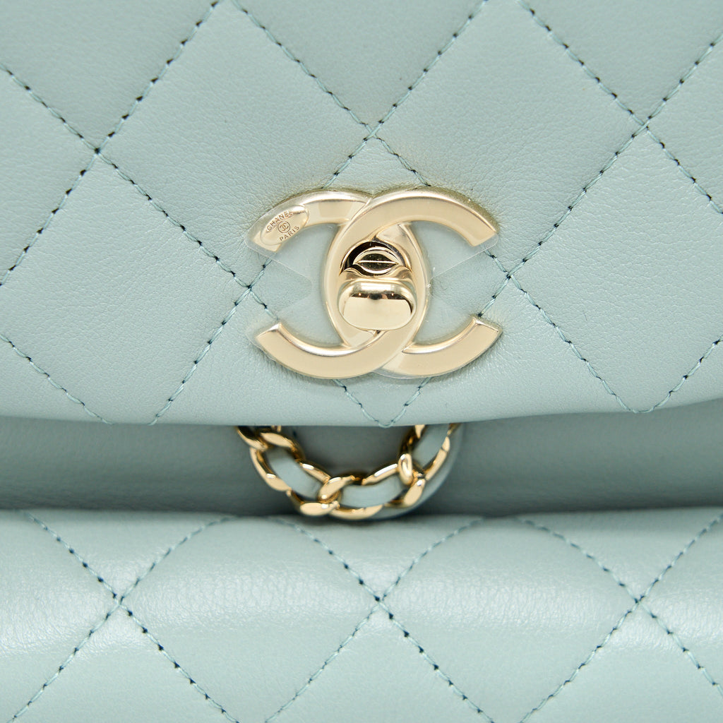Chanel 23C Duma Mini Backpack Calfskin Light Grey L (Microchip)