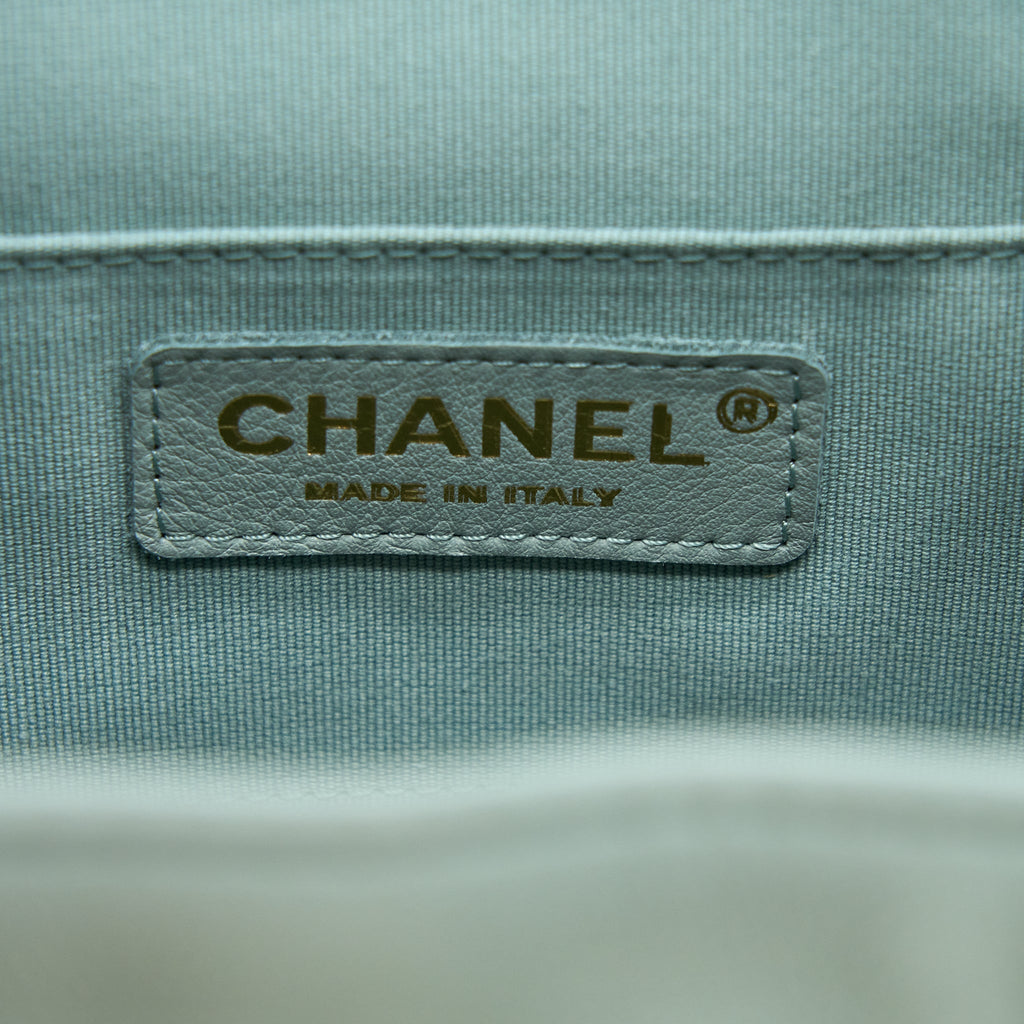 Chanel 23C Duma Mini Backpack Calfskin Light Grey L (Microchip)