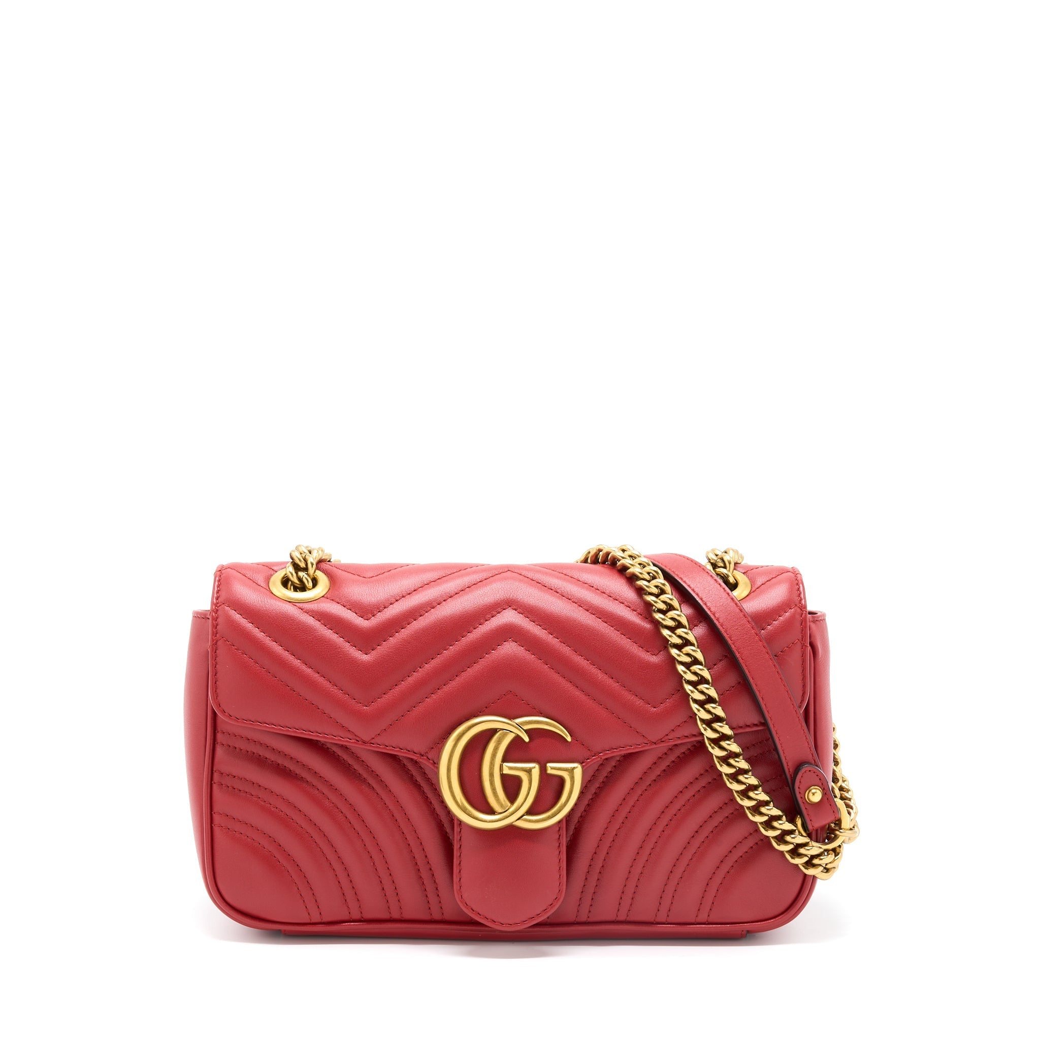 Gucci Small GG Marmont Bag Red