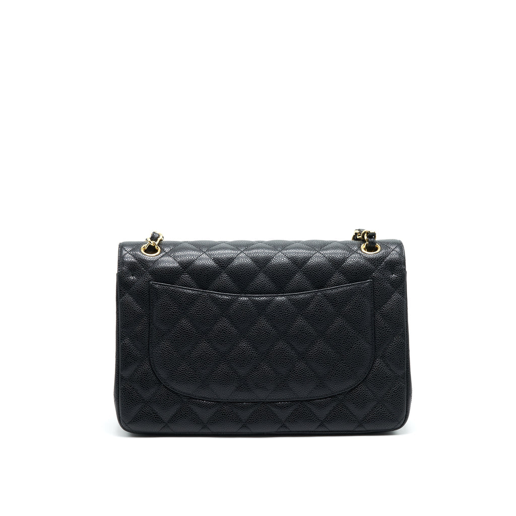 CHANEL JUMBO CLASSIC DOUBLE FLAP CAVIAR BLACK