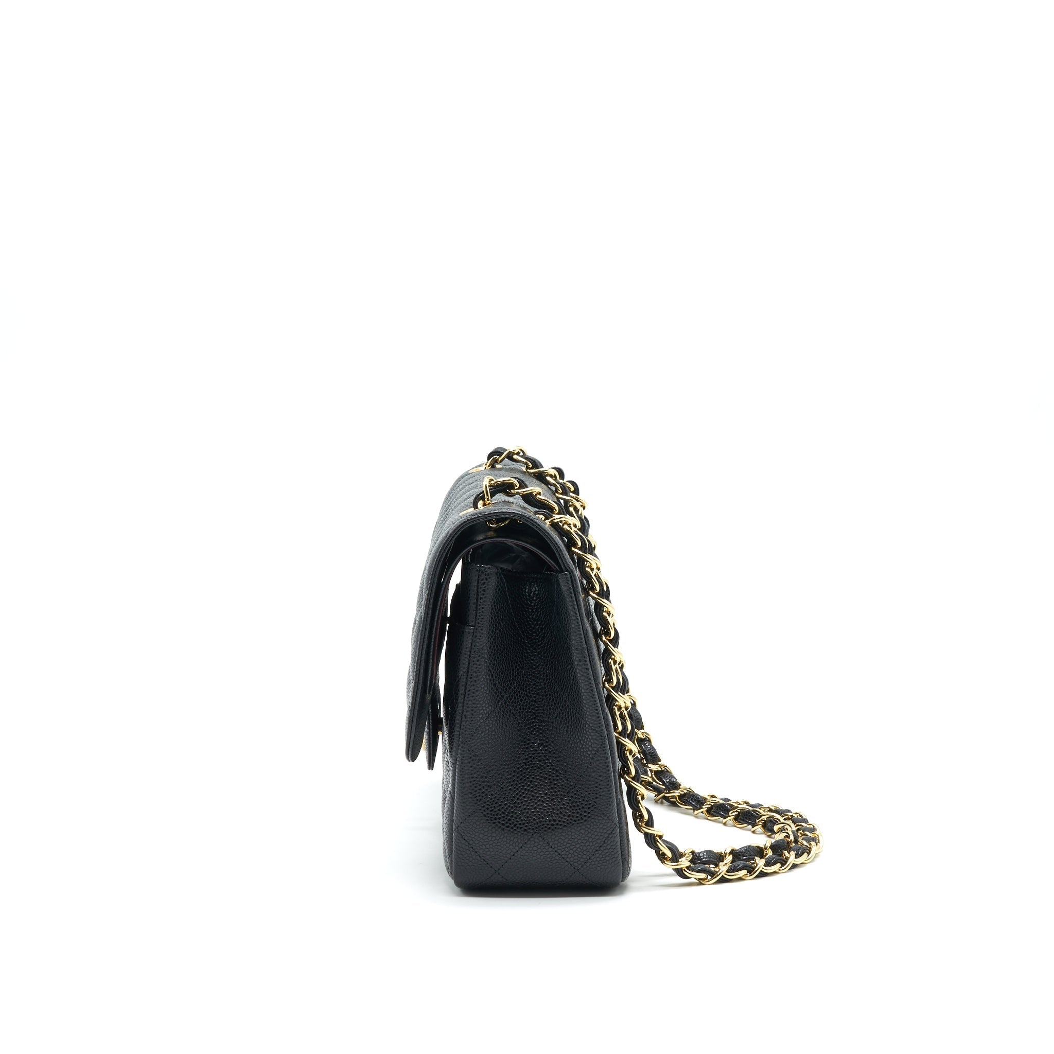 CHANEL JUMBO CLASSIC DOUBLE FLAP CAVIAR BLACK
