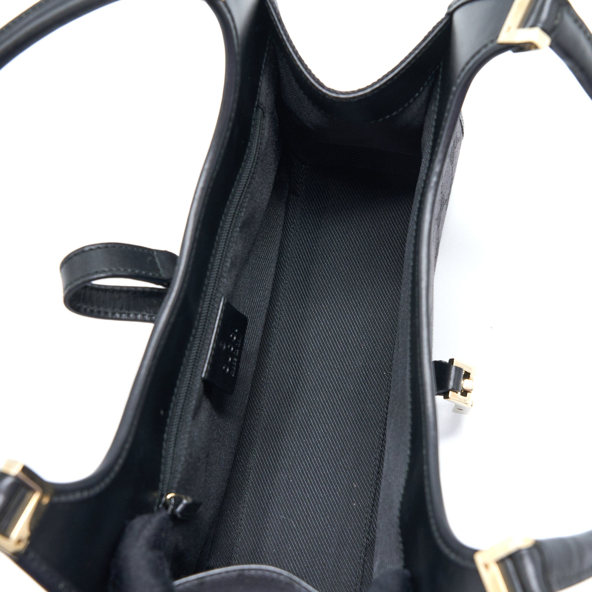 Gucci Vintage Jackie Bag GG Printed Canvas Black