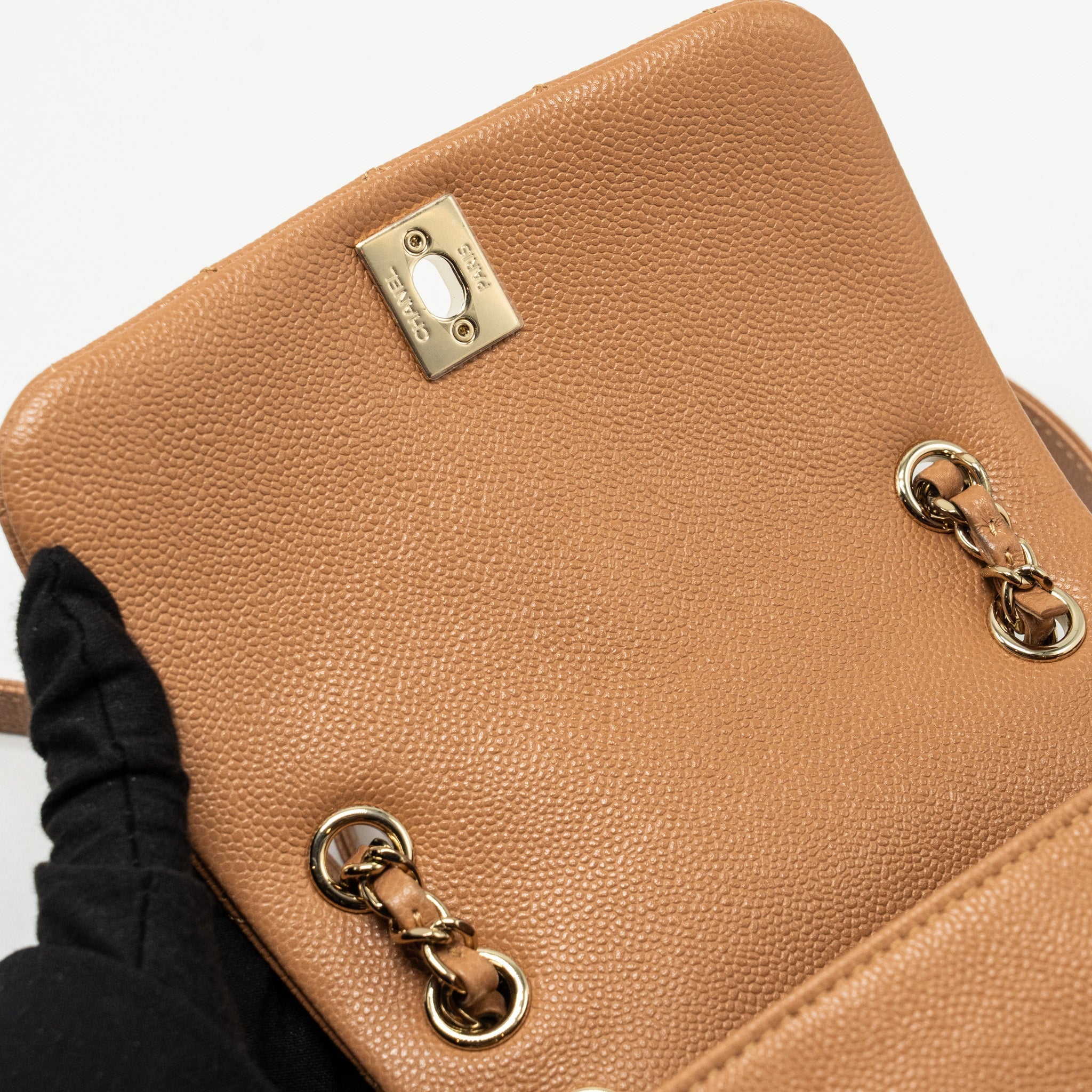 Chanel Triple Pack Backpack Caviar Caramel L (Microchip)