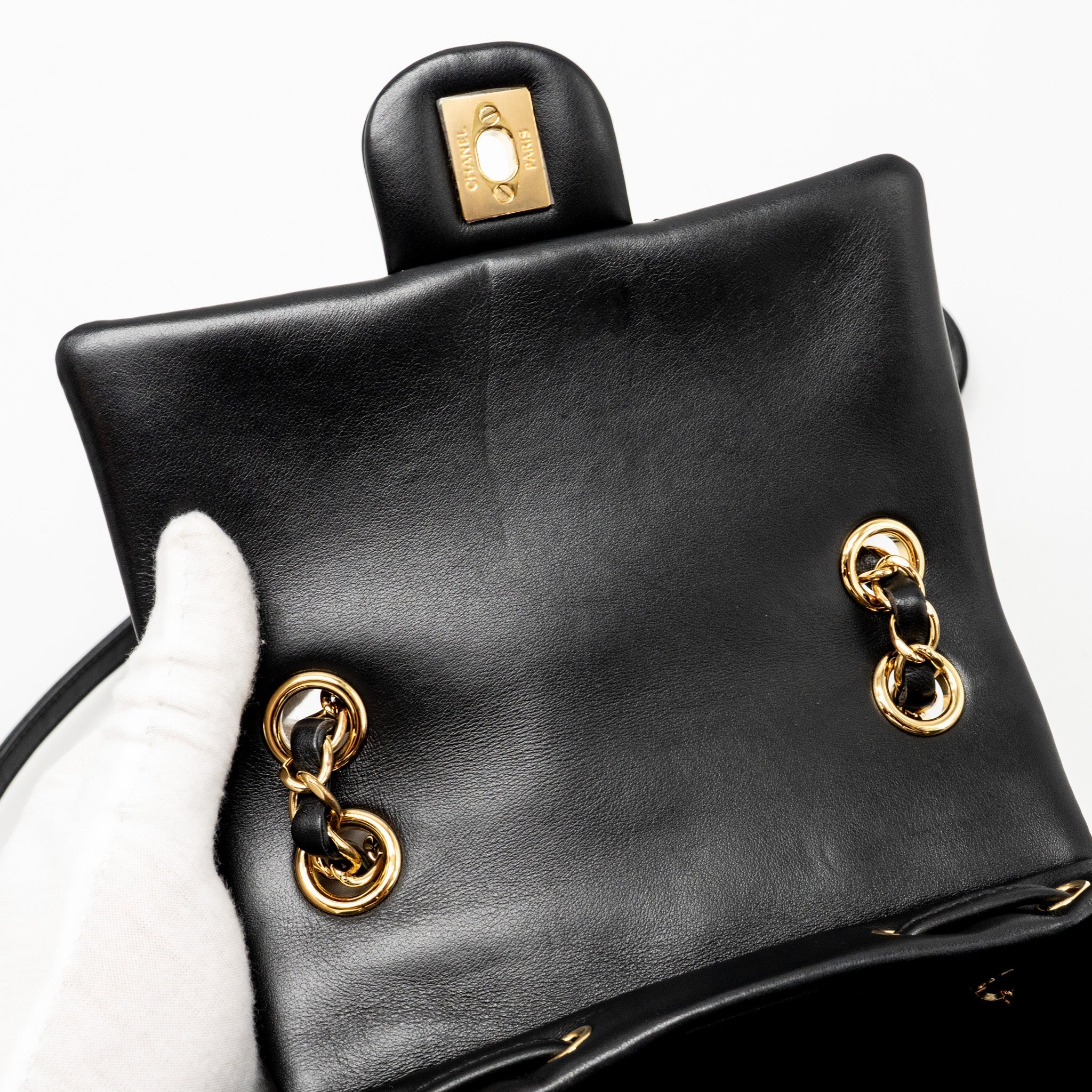 Chanel Urban Spirit Flap Backpack Lambskin Black
